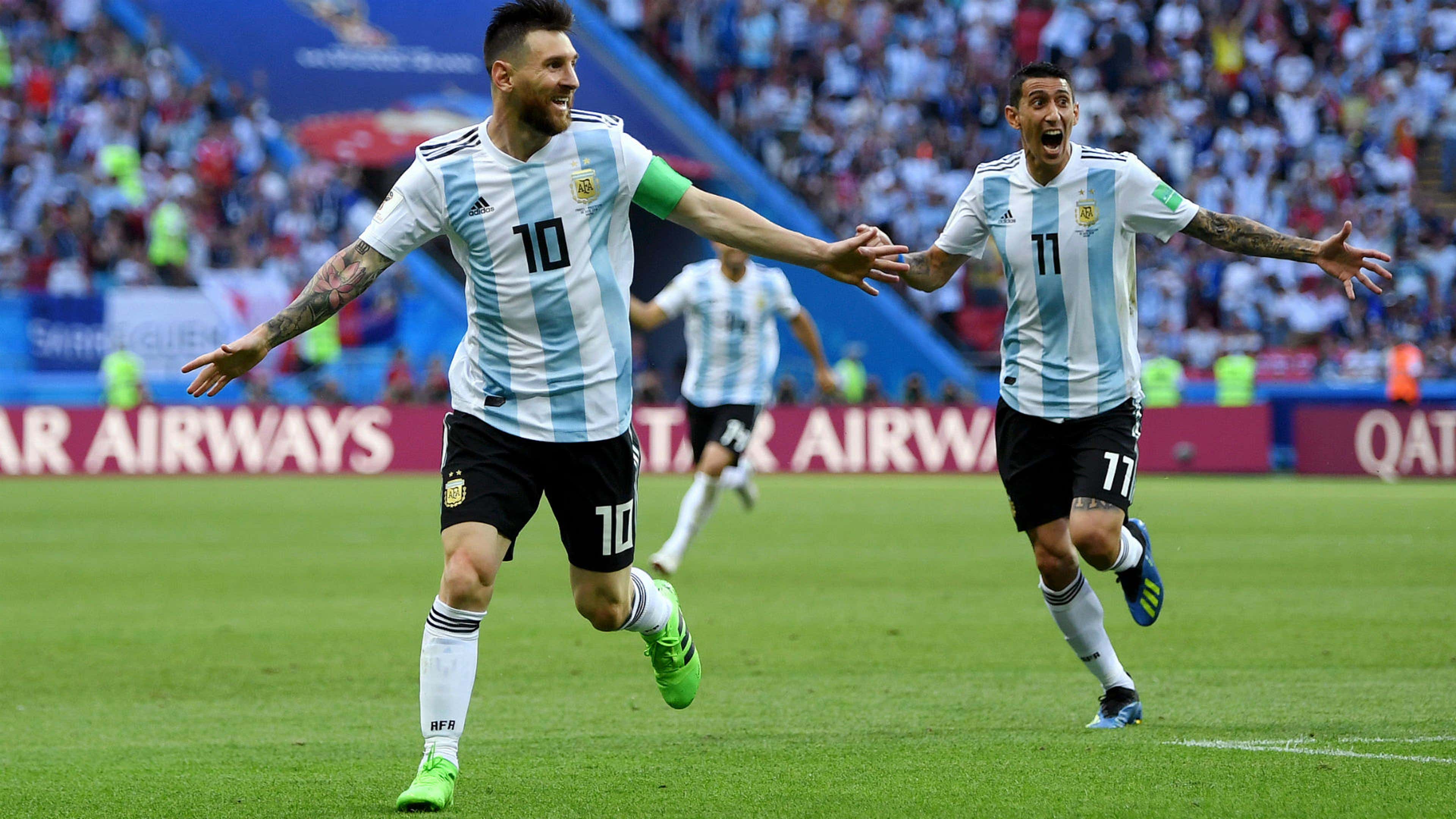 Angel Di Maria Lionel Messi France Argentina World Cup 30062018