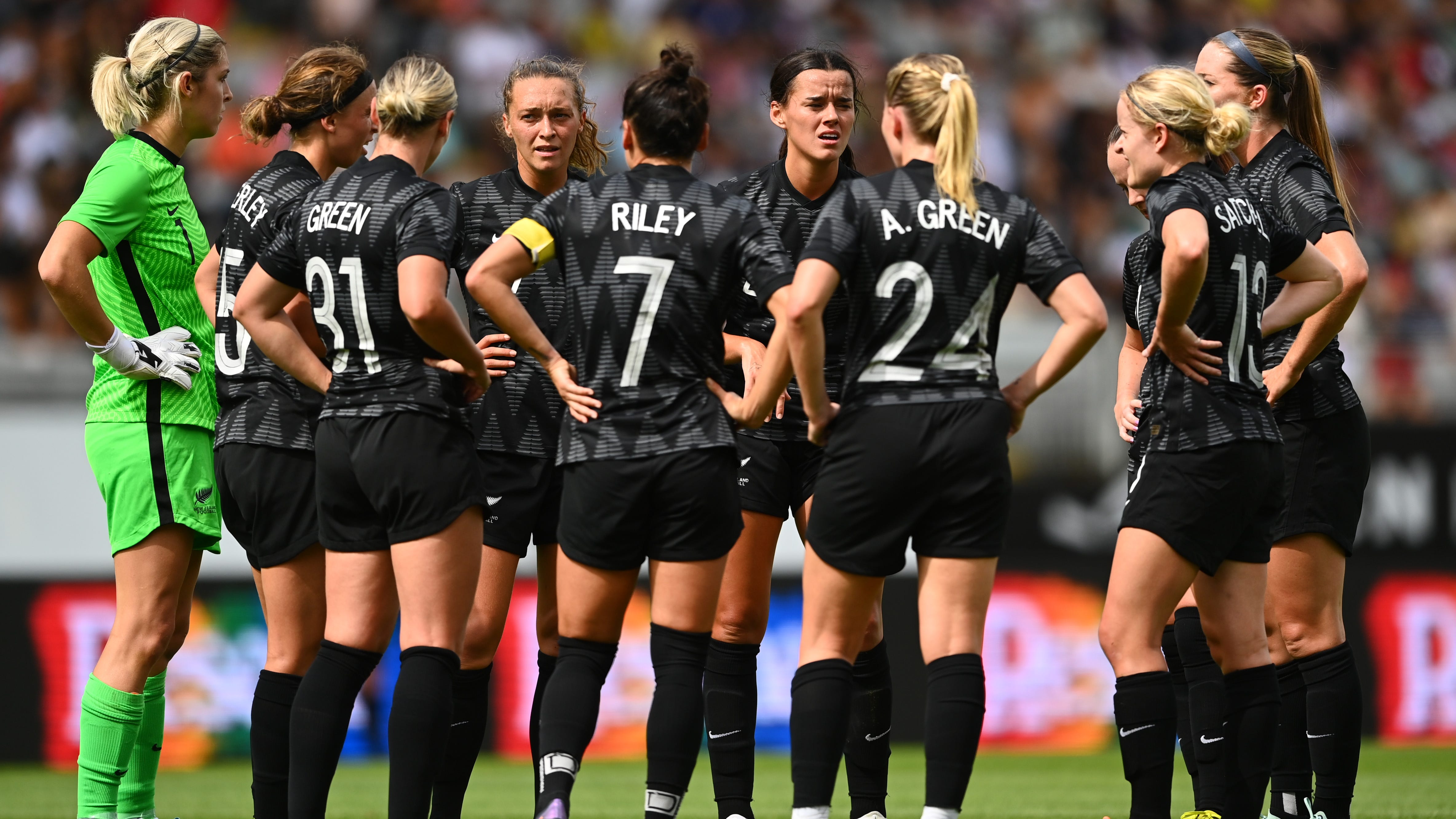 New Zealand women's national team stars' jerseys