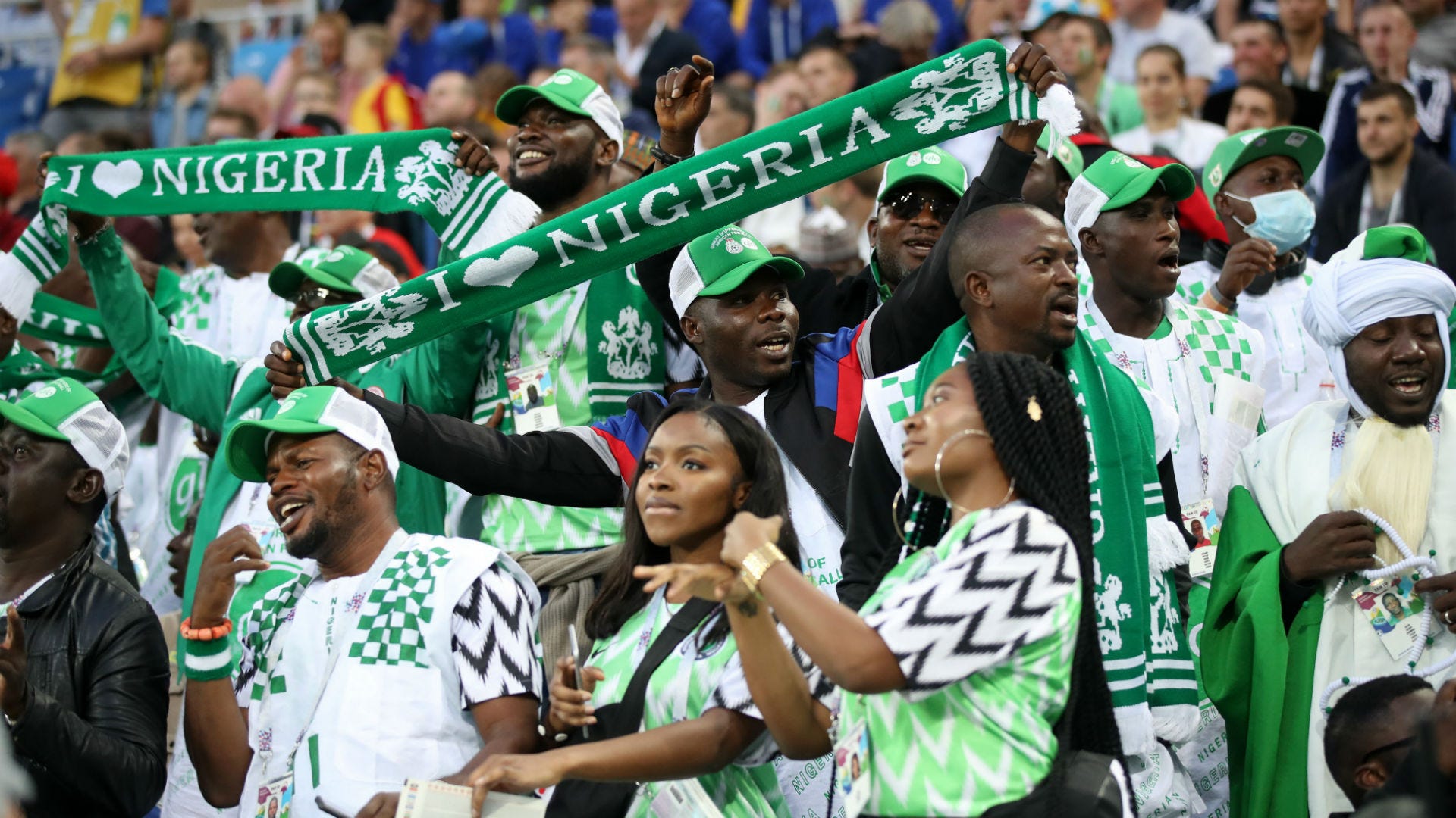 croatia nigeria fans - world cup - 16062018