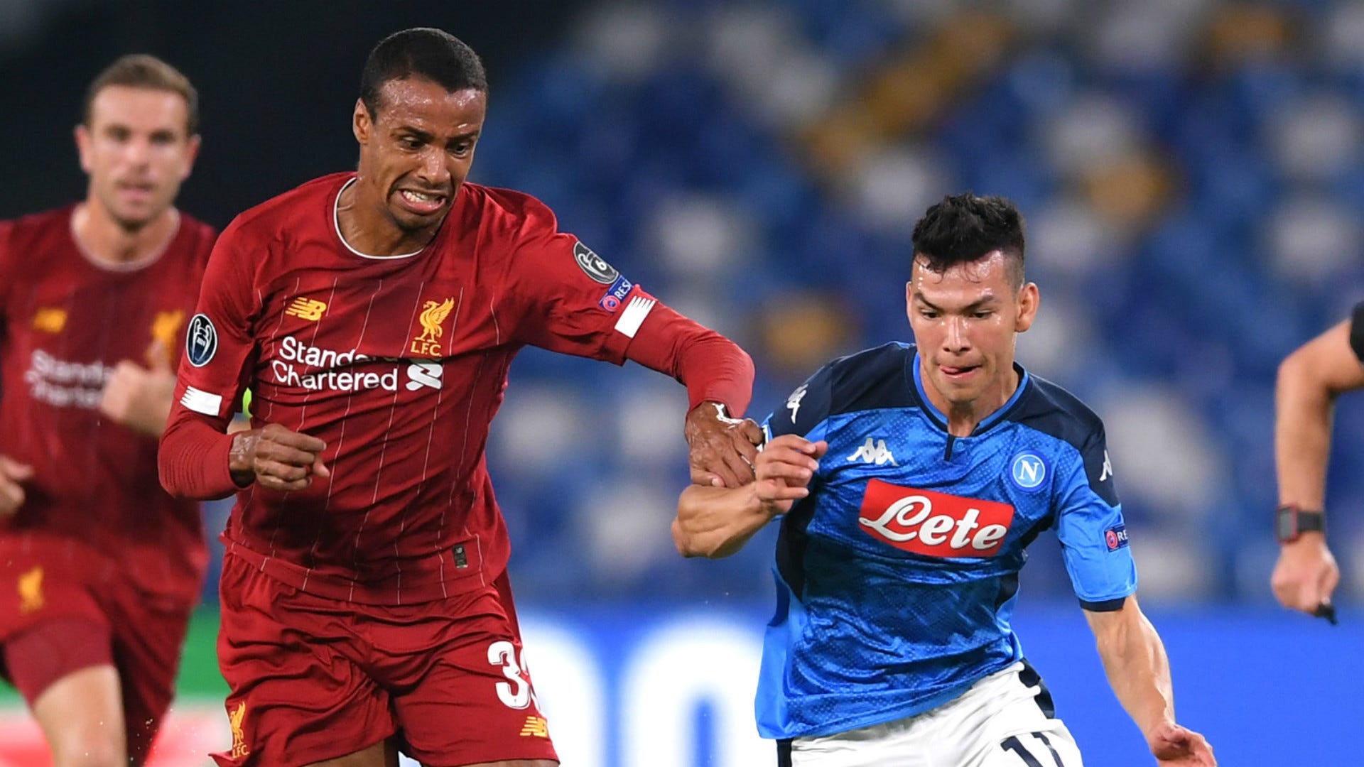 Joel Matip Hirving Lozano Liverpool Napoli 2019-20