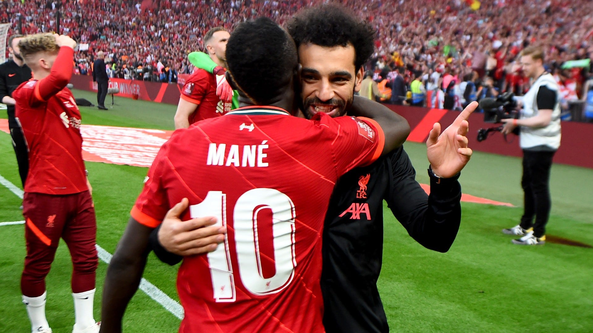 Sadio Mane Mohamed Salah Liverpool 2021-22