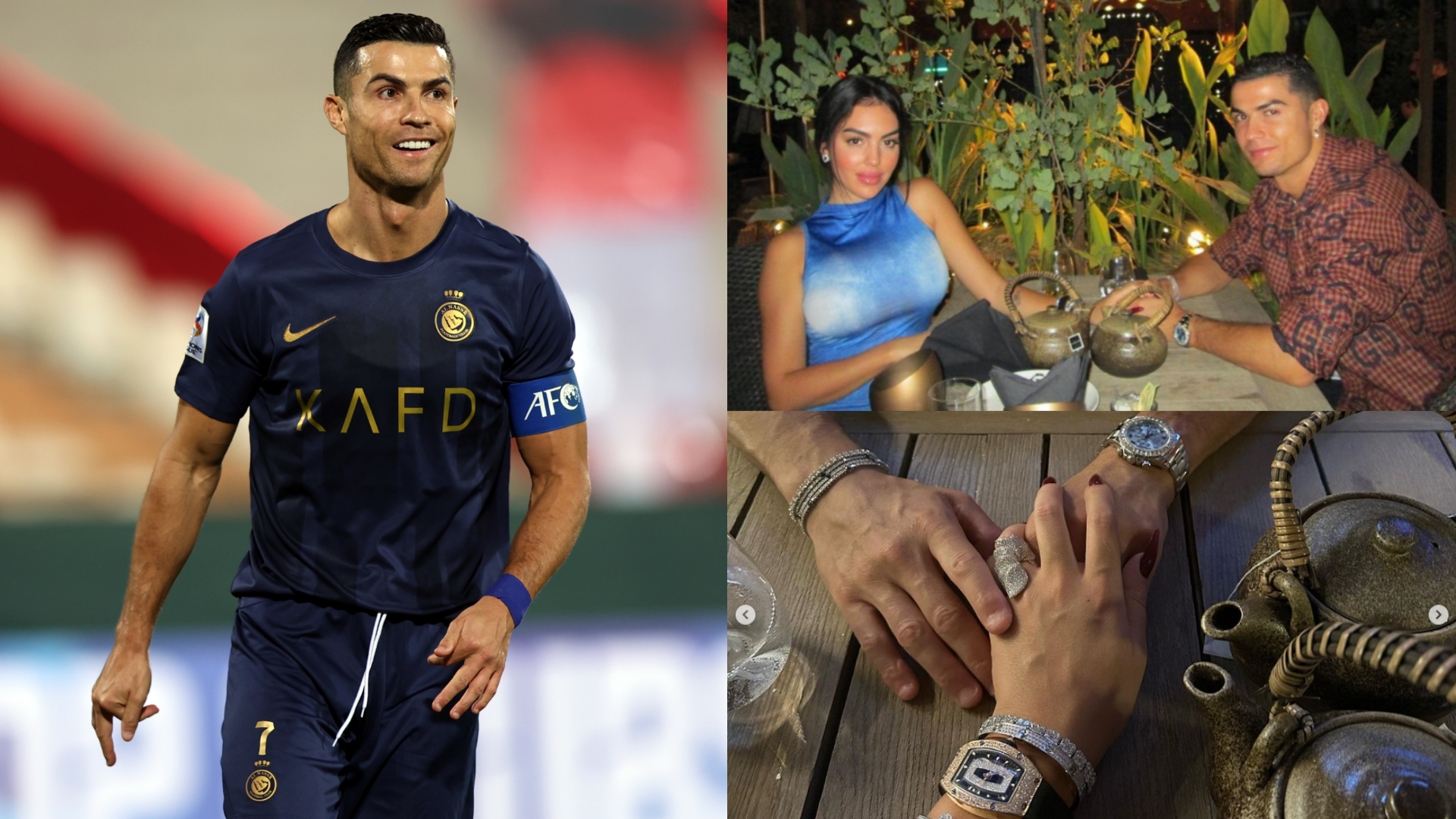 'My king' - Cristiano Ronaldo enjoys date night at swanky restaurant in Riyadh with girlfriend Georgina Rodriguez following electric start to Saudi Pro League season