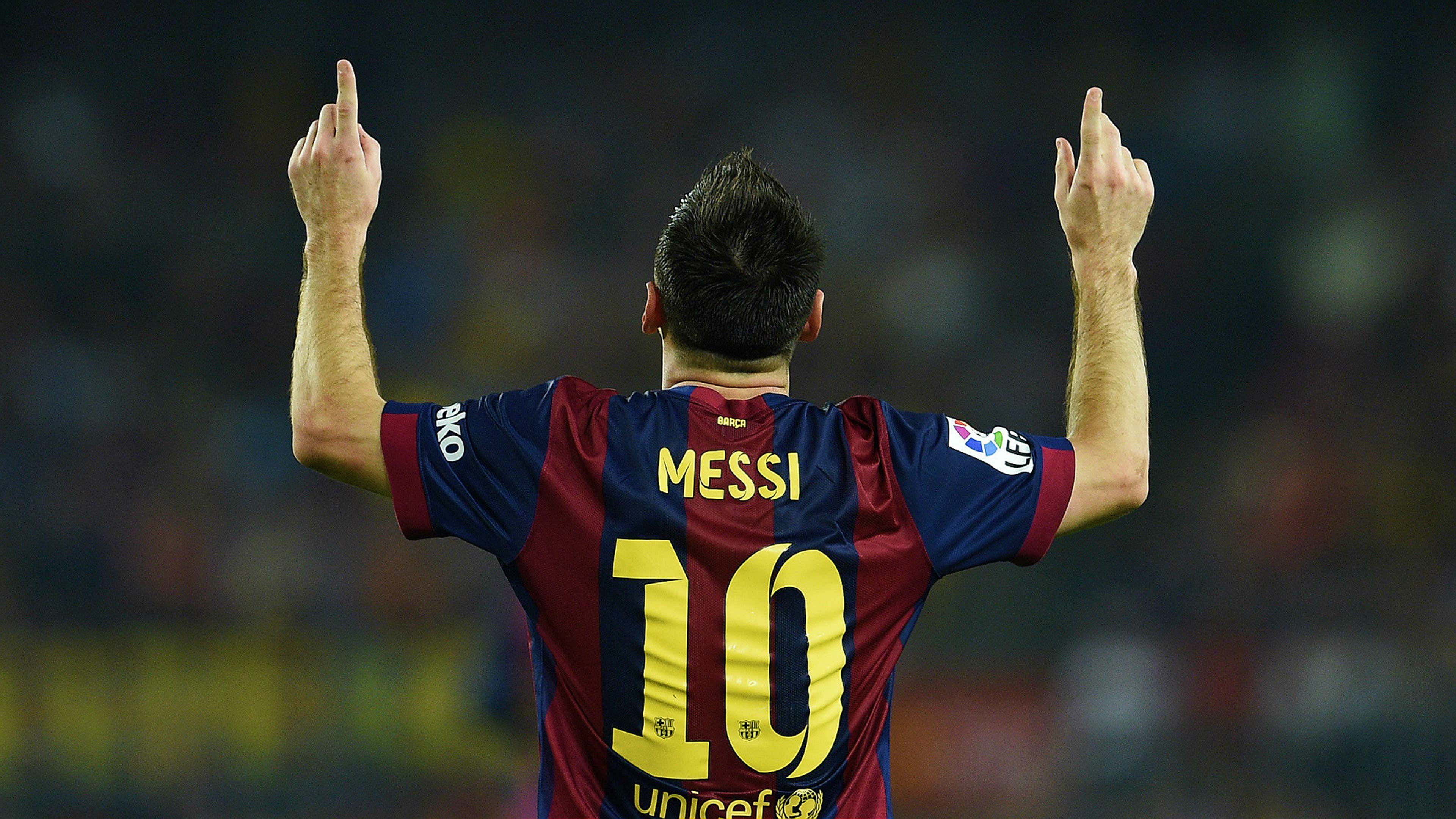 Lionel Messi Barcelona Eibar La Liga 18102014