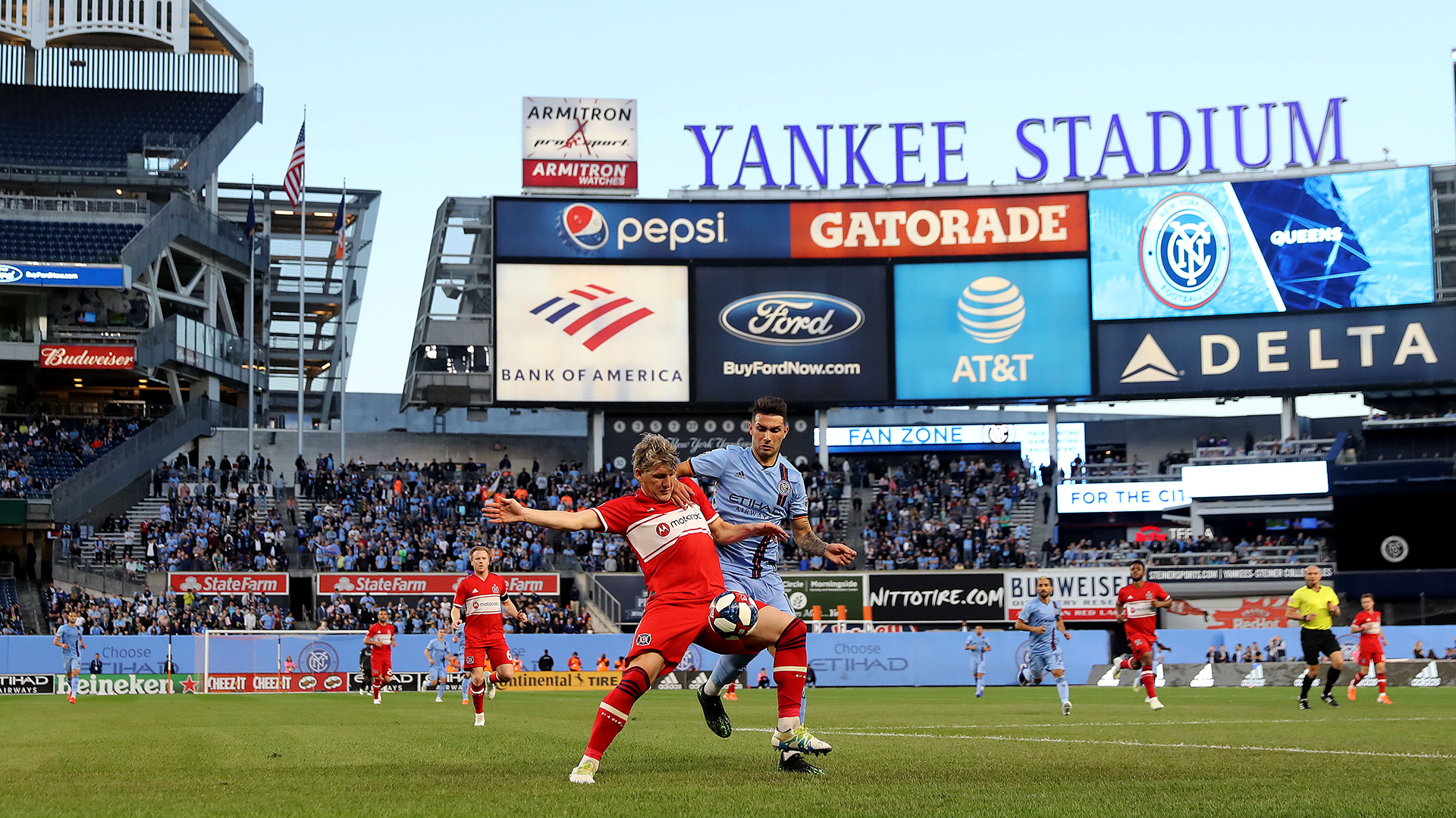 Playing soccer at Yankee Stadium is a disgrace