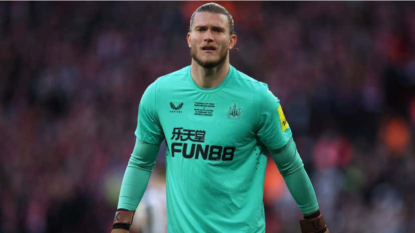 Loris Karius played in his first Premier League game in six years as he keeps goal for Newcastle against Arsenal at the Emirates
