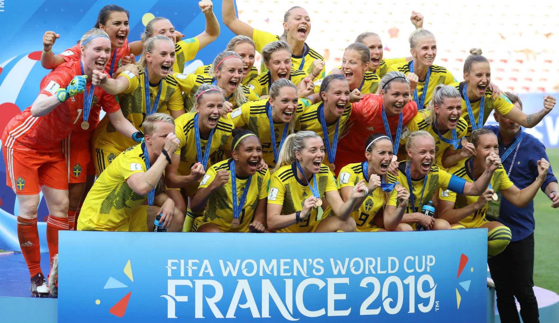 スウェーデンがイングランドとの熱戦制し3度目の3位入賞 Womのヤコブセン 私たちは家族 女子w杯 Goal Com 日本