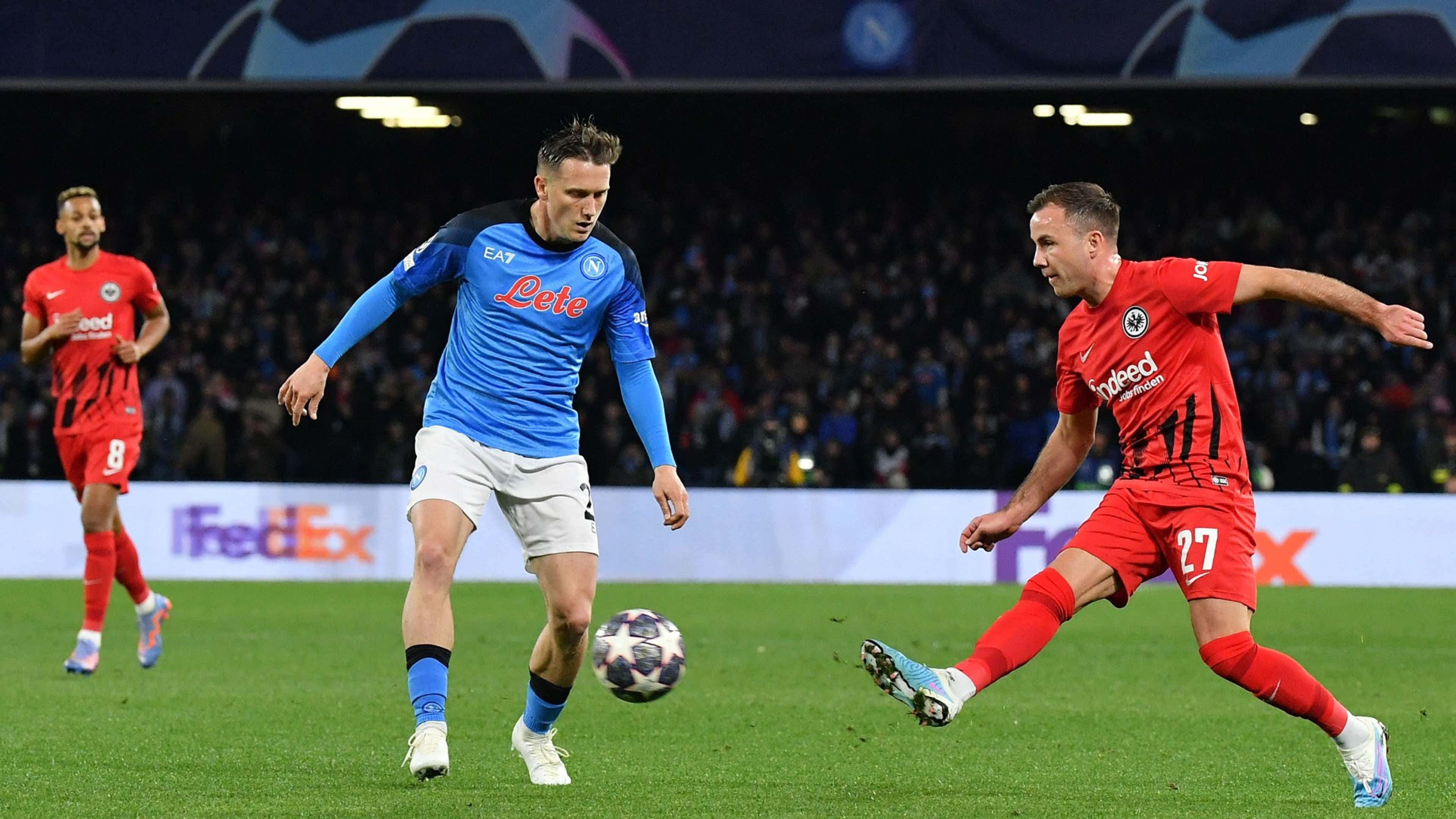 Piotr Zielinski Mario Gotze Napoli vs Frankfurt 2022-23