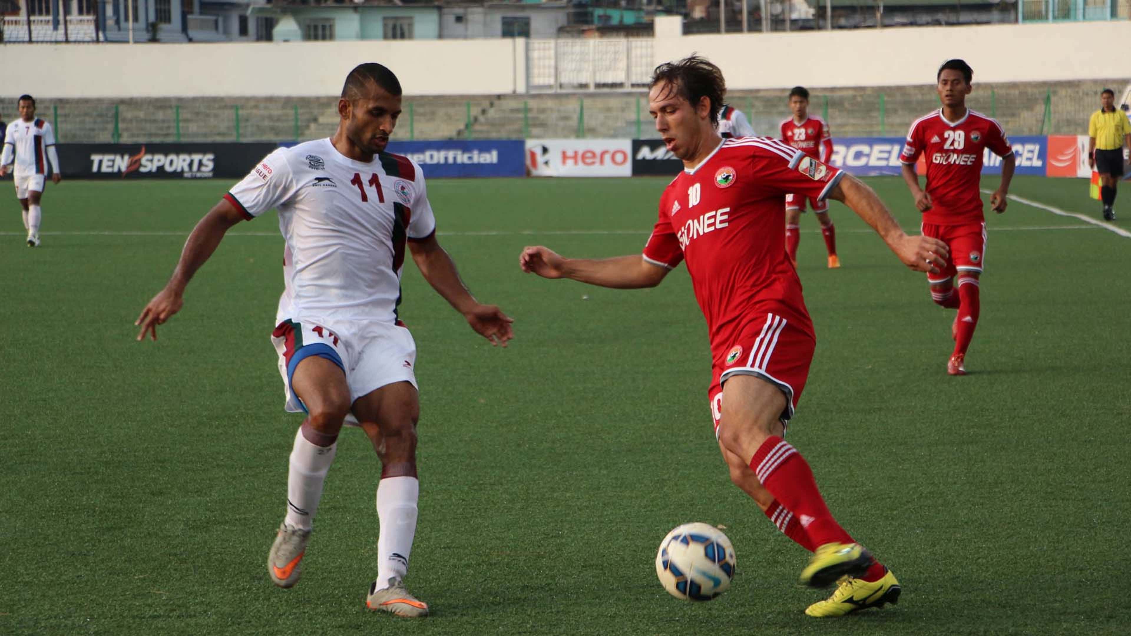 Pronay Halder Uilliams Bomfim Shillong Lajong FC Mohun Bagan I-League