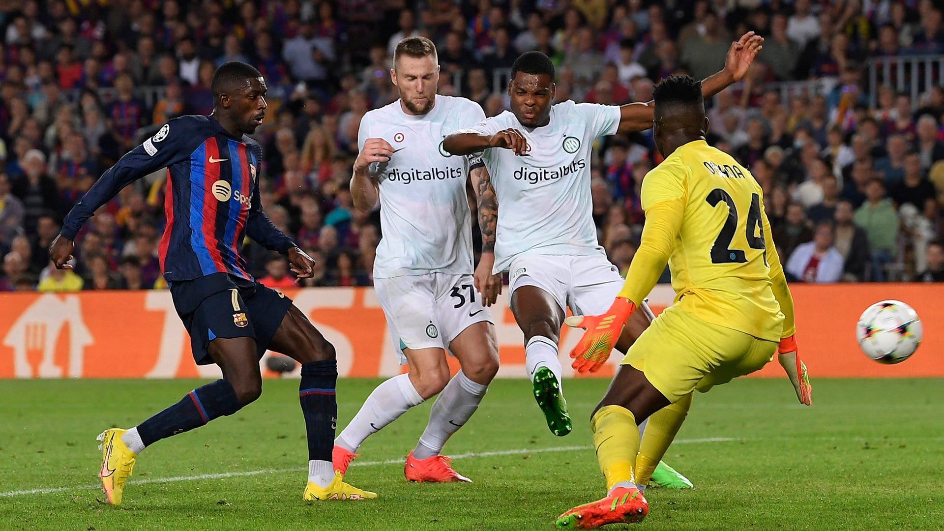 Ousmane Dembele scores Barcelona Inter 2022-23