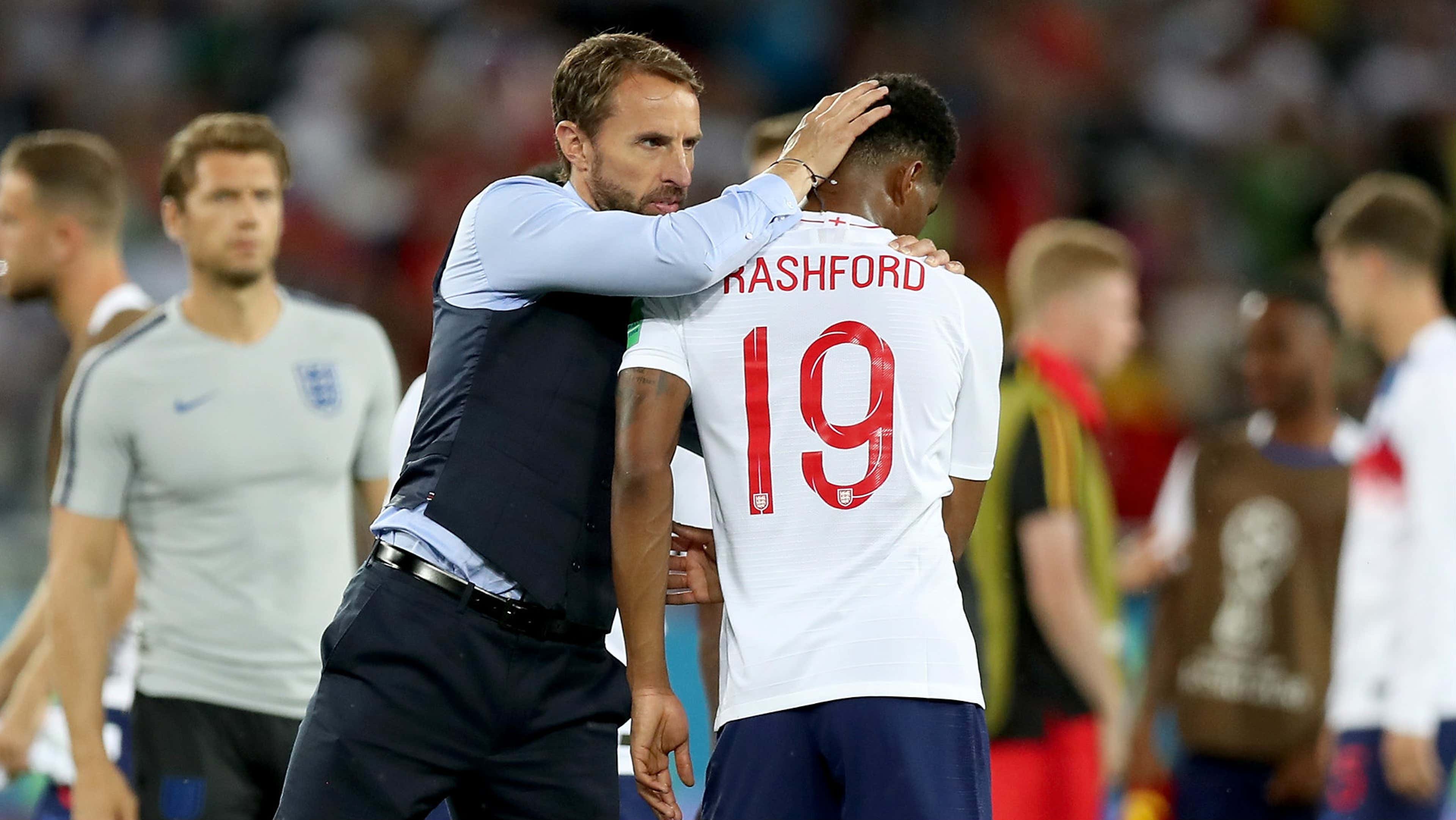 Marcus Rashford Gareth Southgate England Belgium World Cup 2018