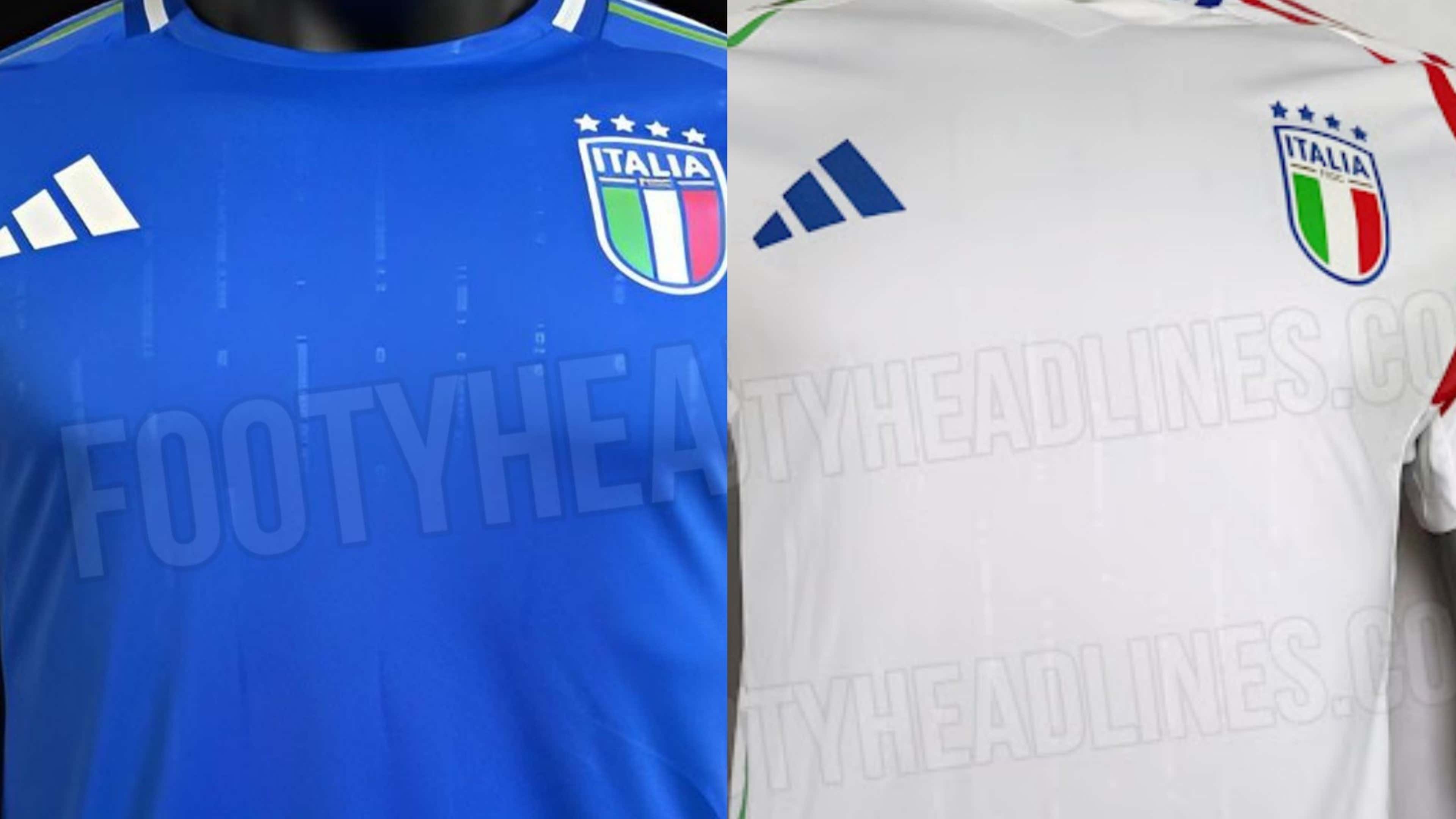 La maglia dell'Italia agli Europei: spiccano le strisce tricolori e i  fianchi più scuri