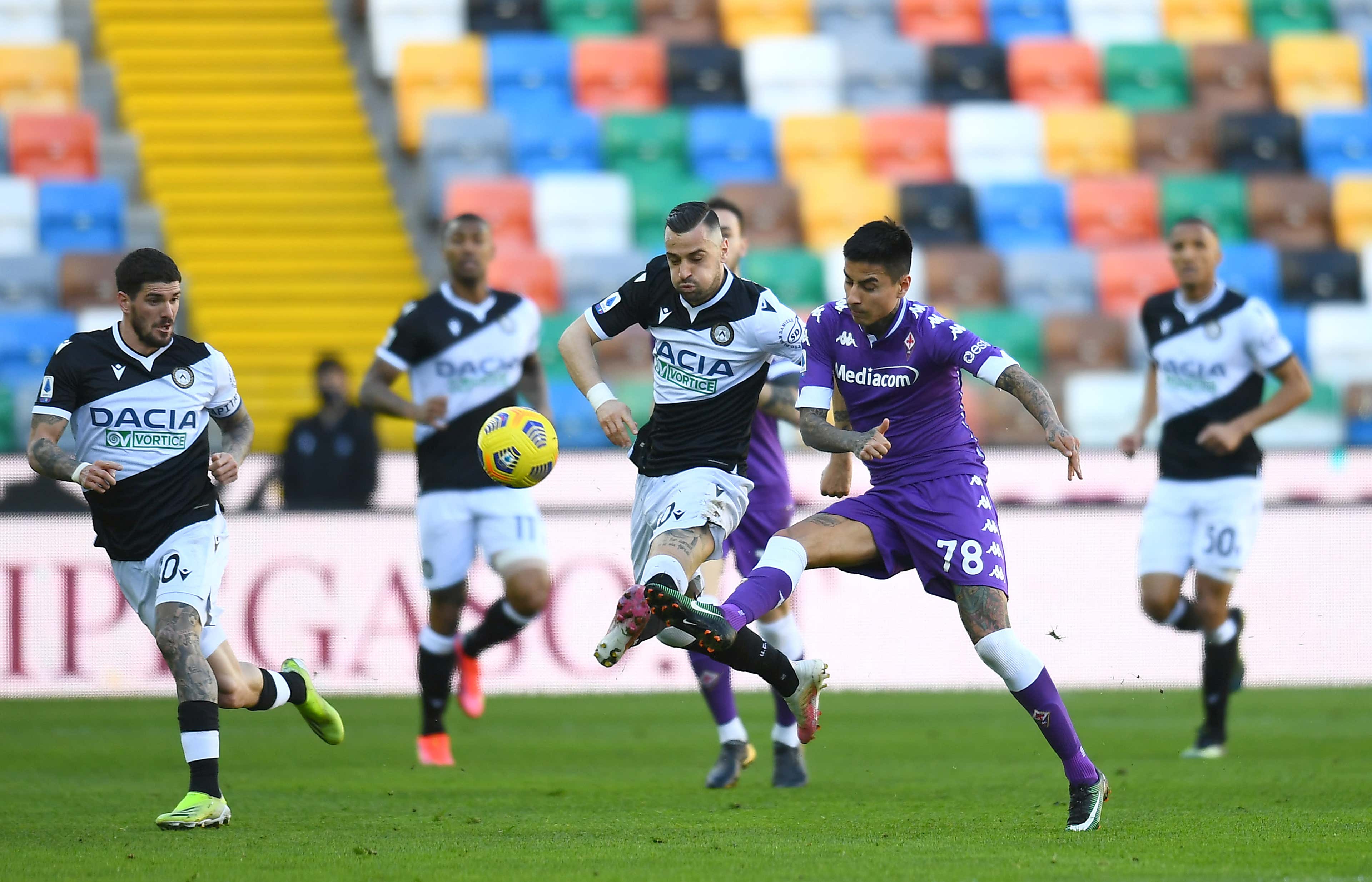 Ilija Nestorovski Eric Pulgar Udinese Fiorentina Serie A