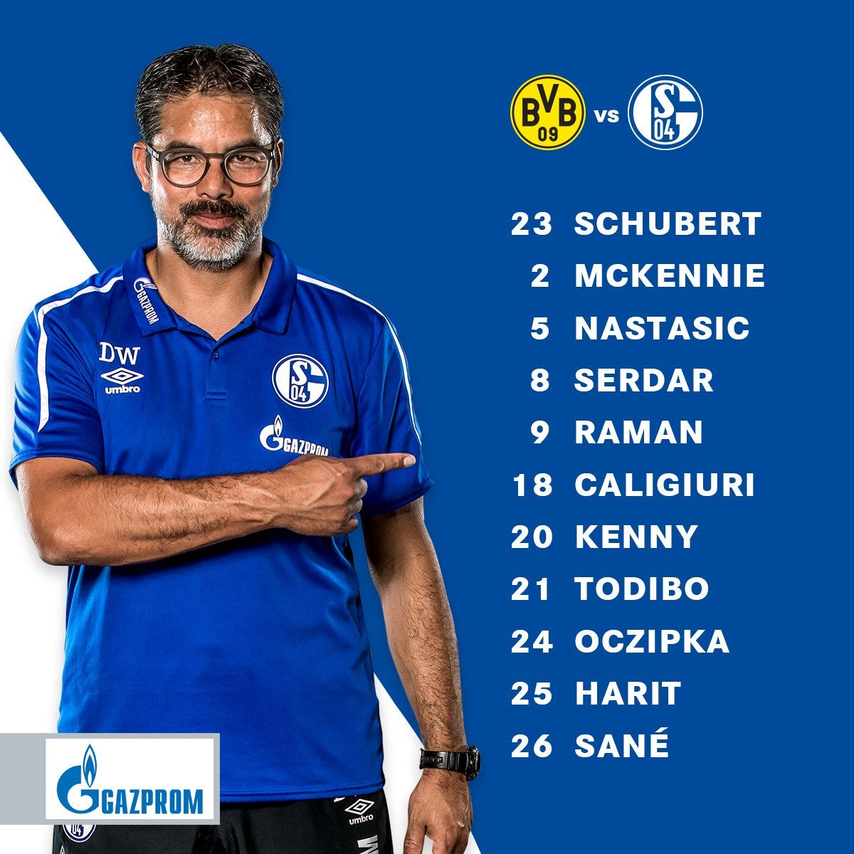 Dortmund Schalke line up 16052020