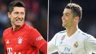 Robert Lewandowski Cristiano Ronaldo Bayern Munich Real Madrid composite