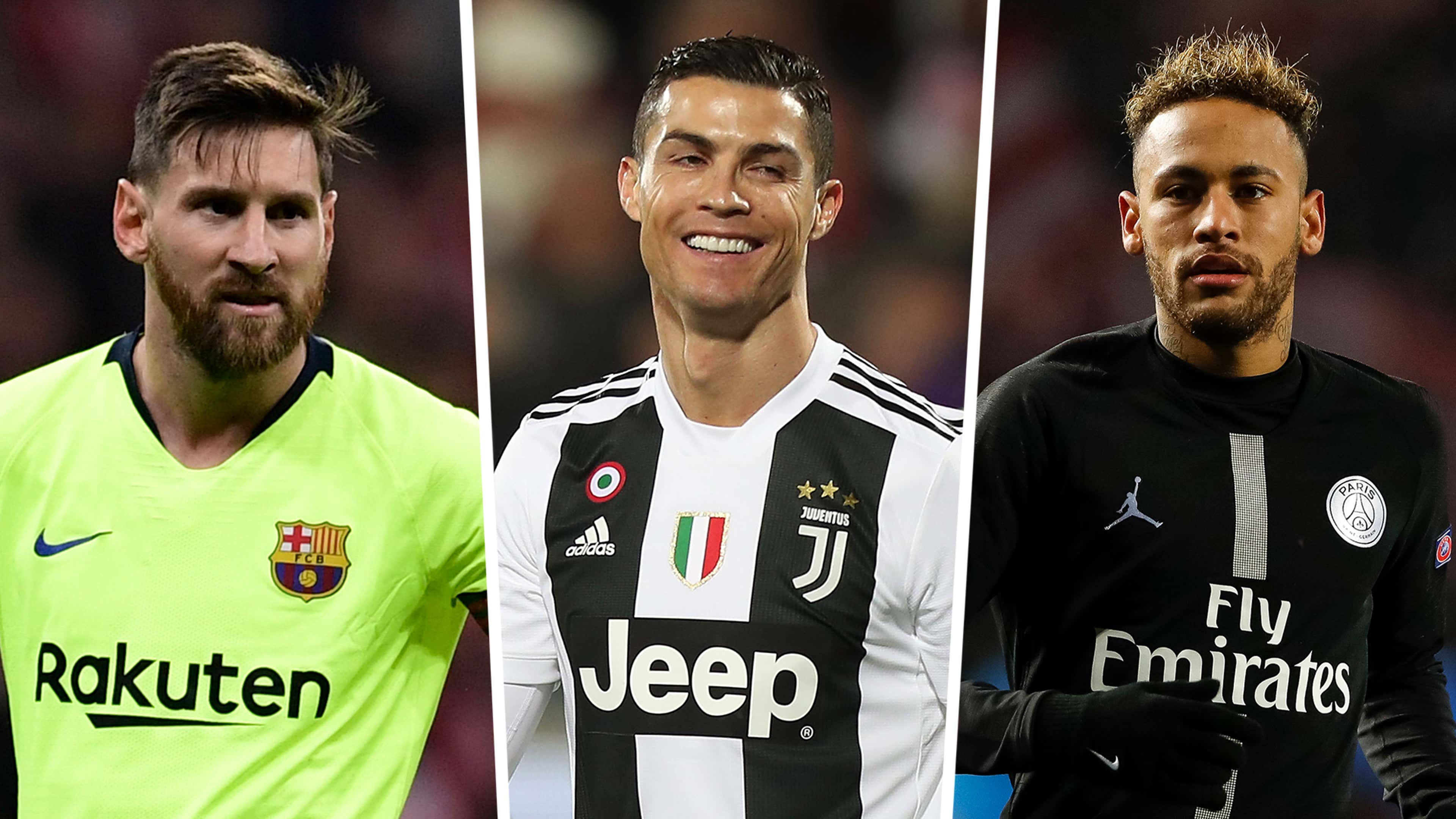 3 players who have played with Ronaldo, Messi and Neymar