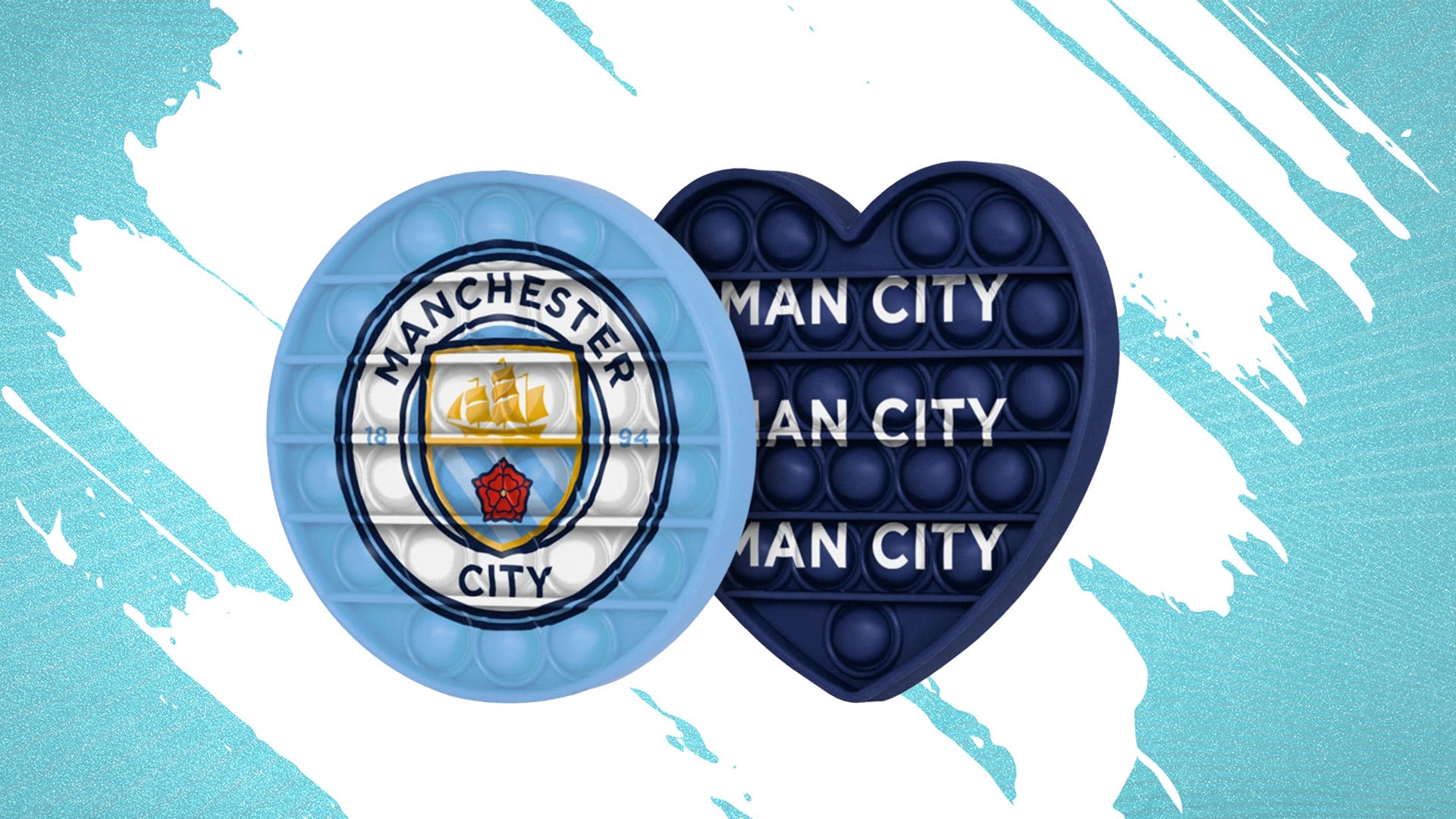 Football Gift 2 x Man City Egg Cups Official Manchester City Egg Cups 