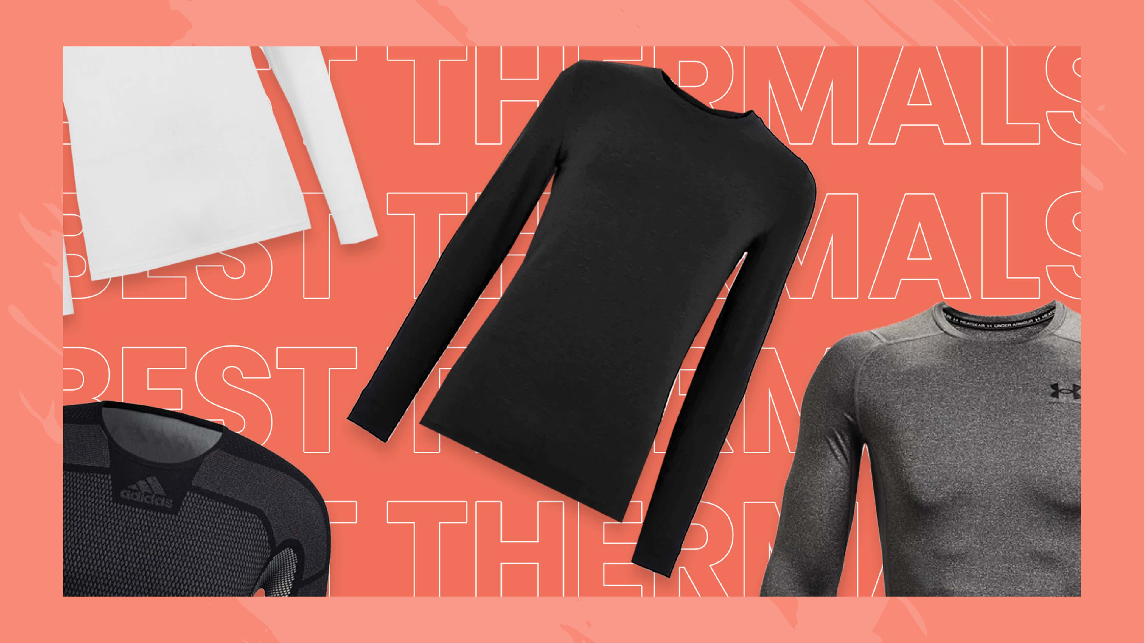 Pack of 2,4,6 Men's Thermal Long Sleeve T Shirts Top Winter Warmer Inner  Vest