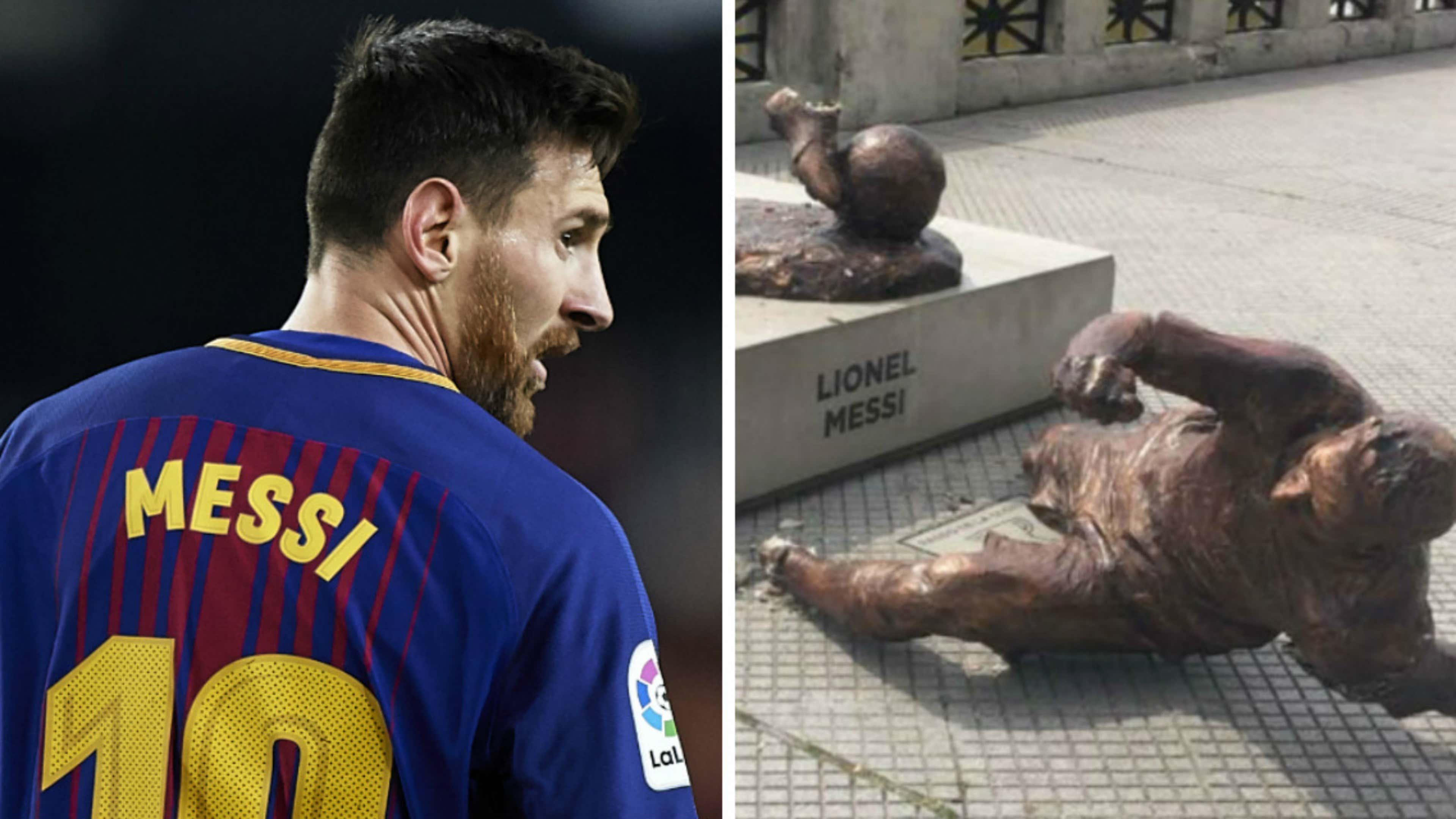 Lionel Messi Barcelona Vandalism