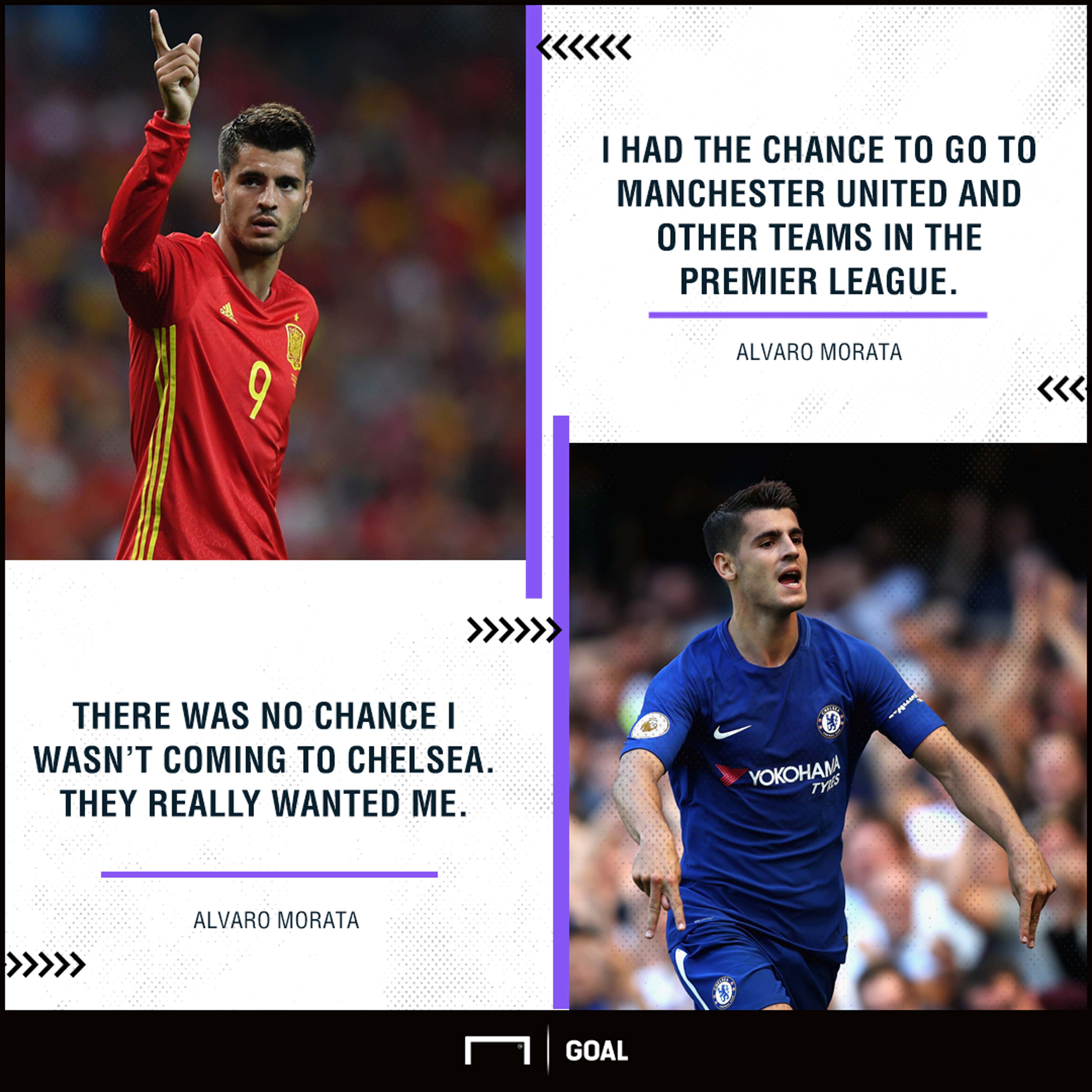 Alvaro Morata Chelsea over Manchester United