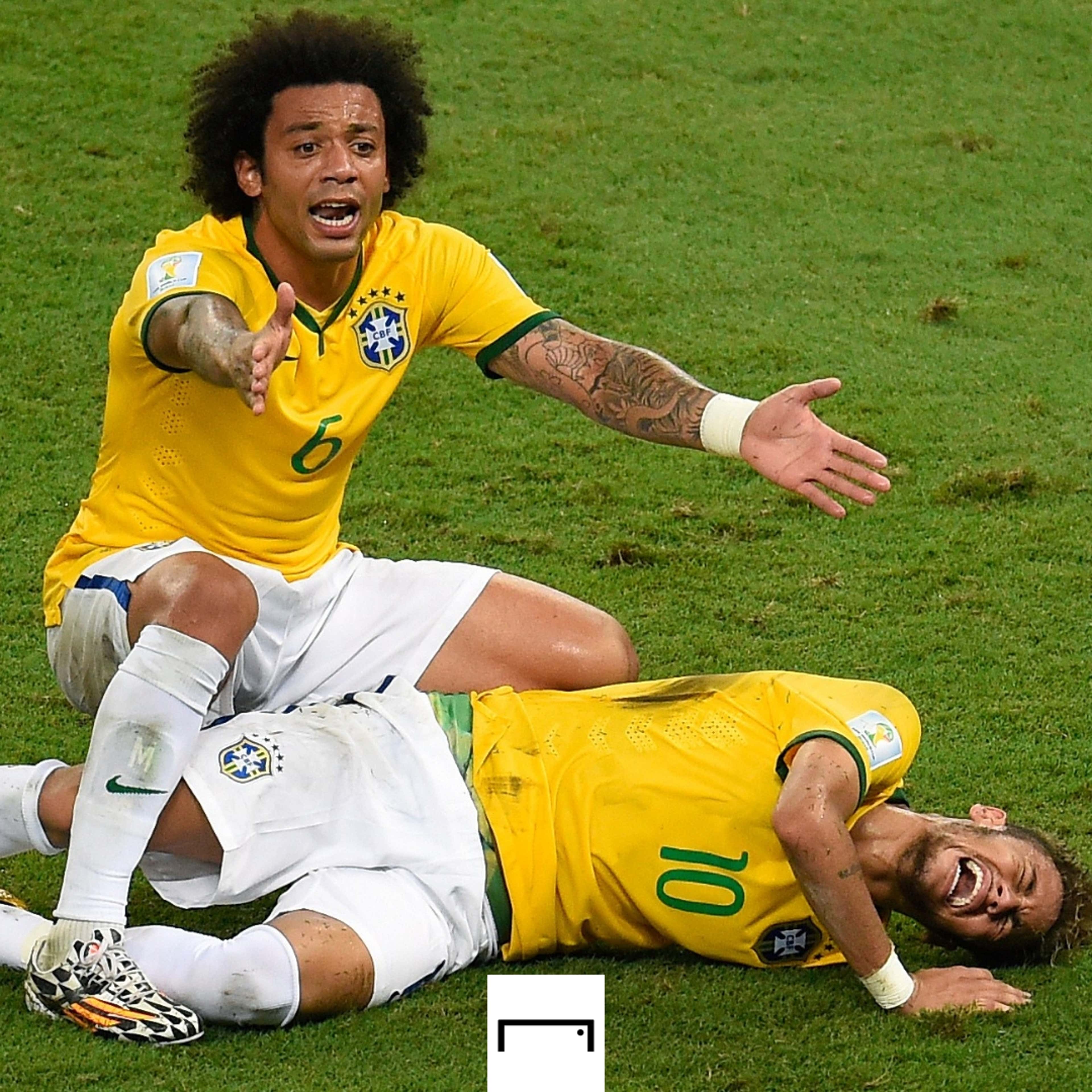 Neymar Marcelo Brazil 2014 World Cup GFX