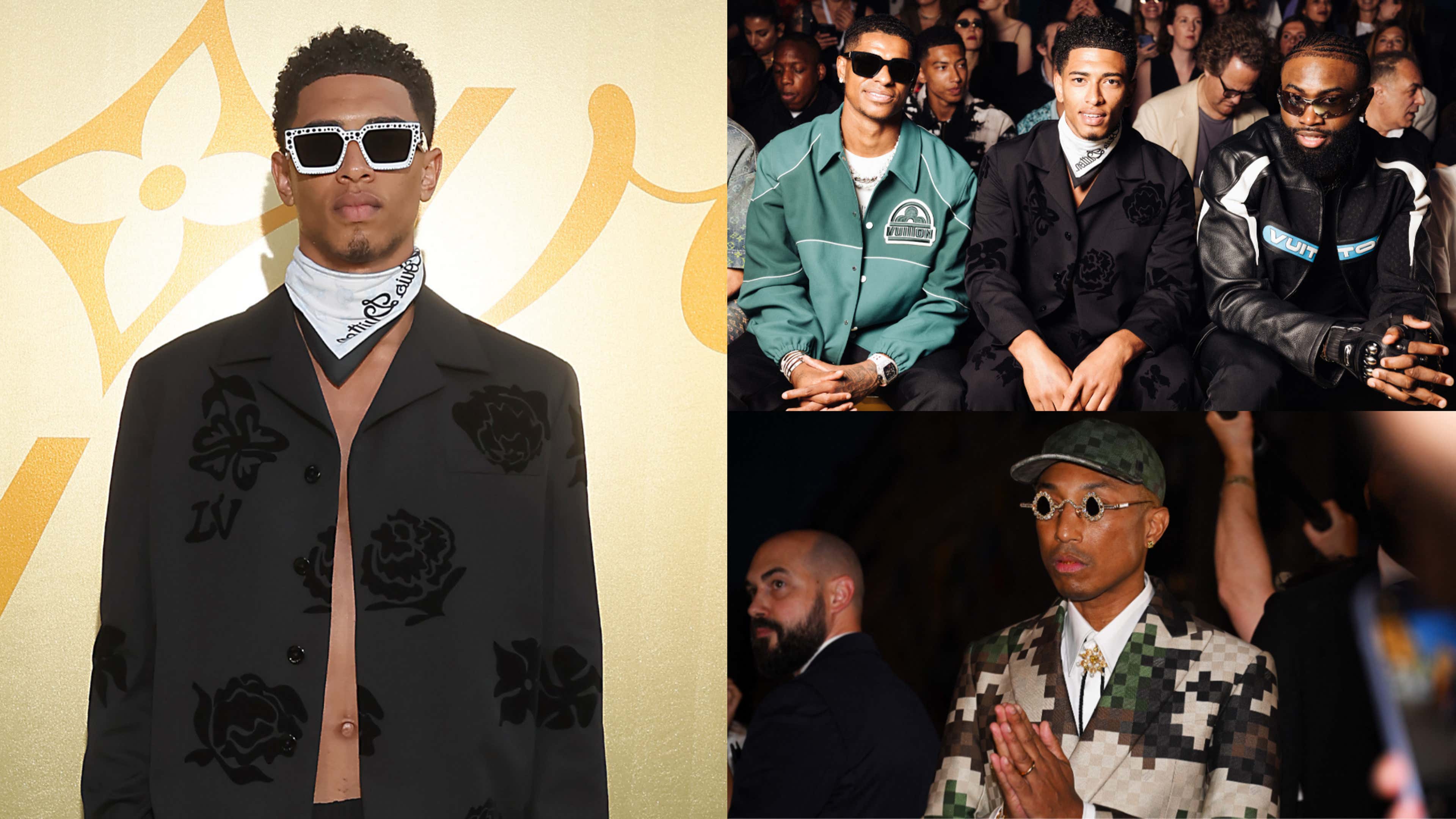 Marcus Rashford attends Pharrell Williams' Louis Vuitton show