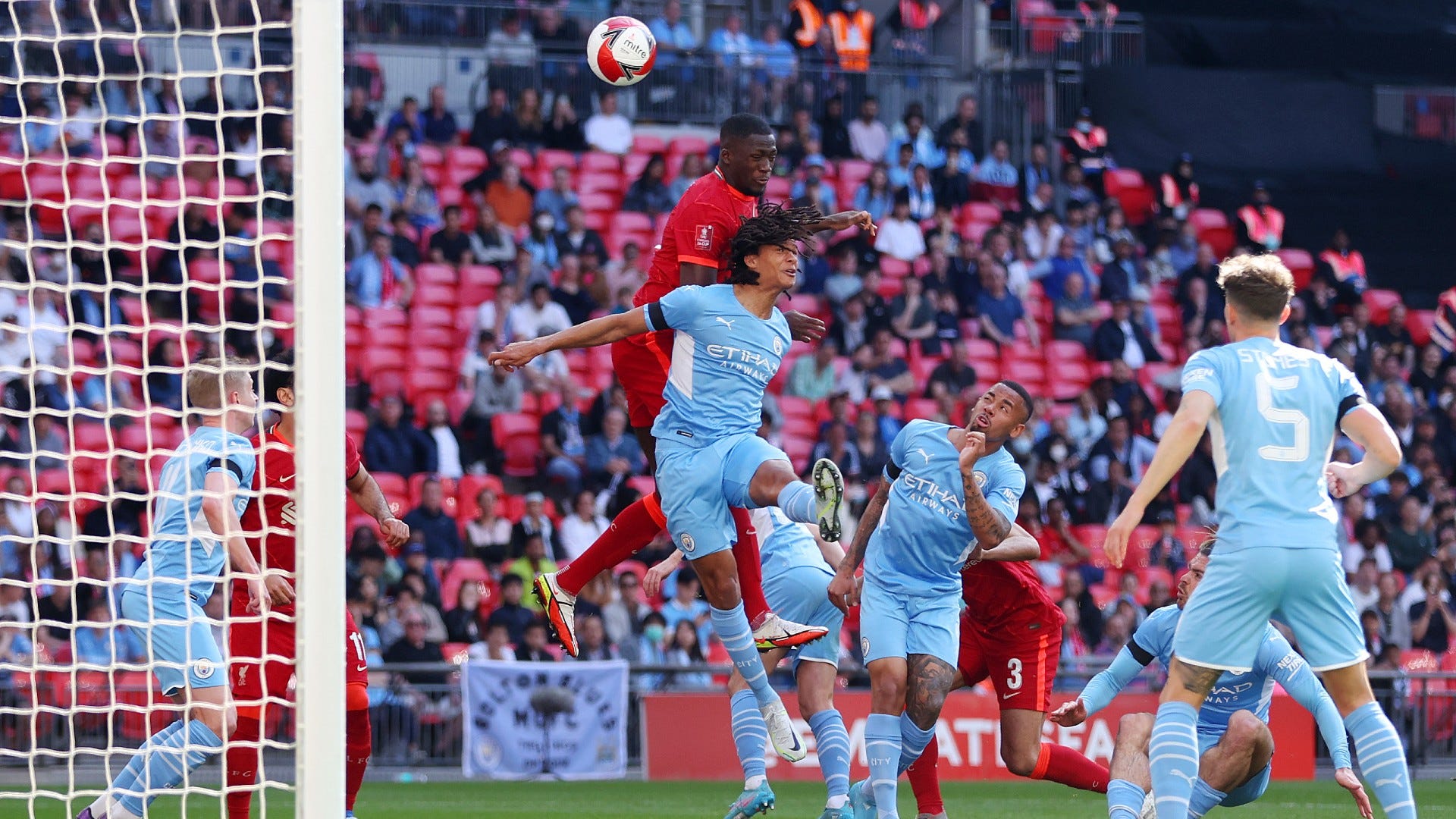 Ibrahima Konate Man City vs Liverpool FA Cup semi-final 2021-22