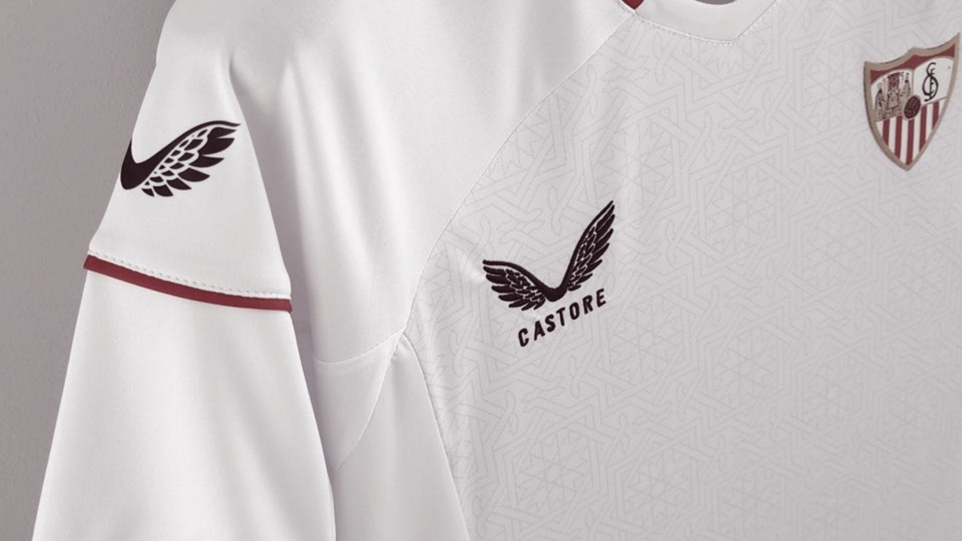 Máquina de escribir tema rociar Qué marca usa el Sevilla en su camiseta: qué es Castore, de que país es, a  qué equipos viste y todo lo que necesitas saber | Goal.com Espana