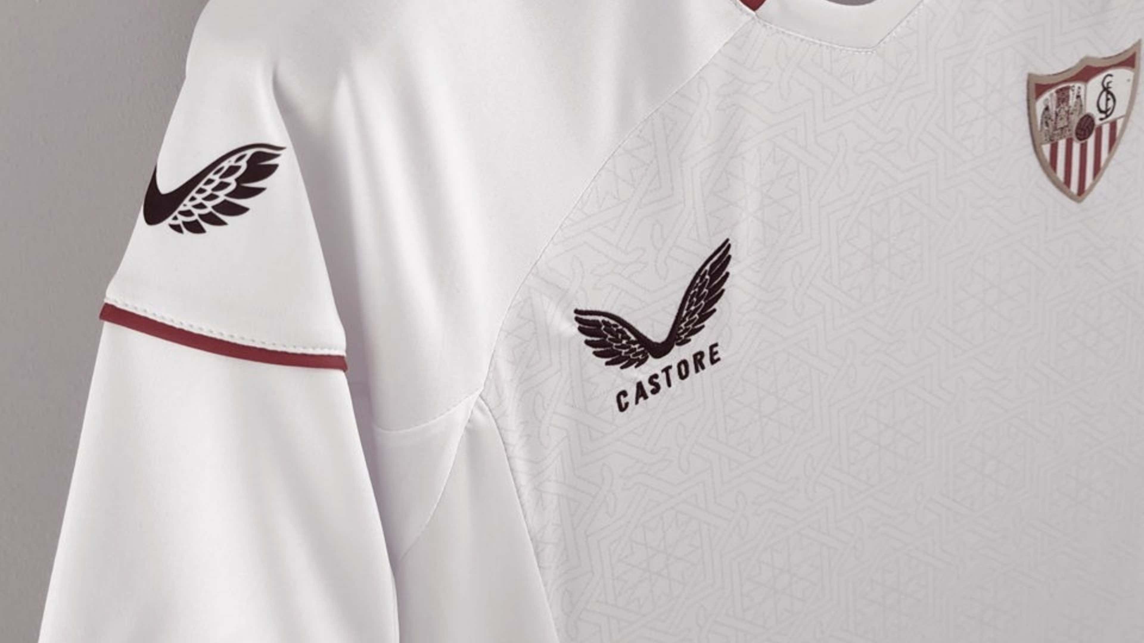 Qué marca usa el Sevilla en su camiseta: qué es Castore, de que país es, a  qué equipos viste y todo lo que necesitas saber