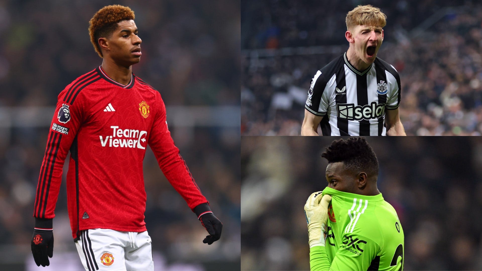 Man Utd player ratings vs Newcastle: Shockingly bad Marcus Rashford hits new low as rudderless Red Devils are completely outplayed & outfought
