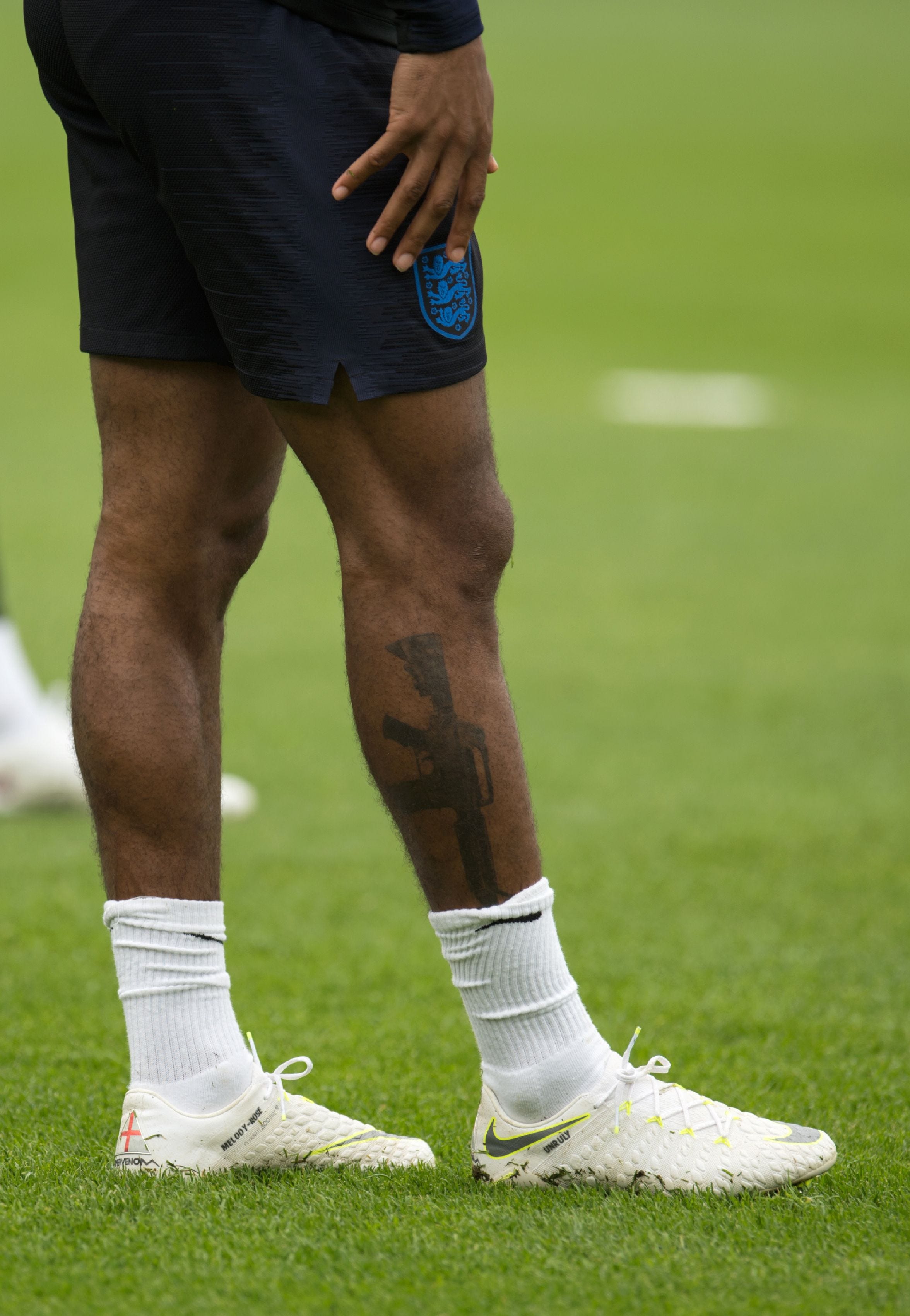 I was two when my father was gunned down': England star Raheem Sterling's  emotional explanation for gun tattoo - Mirror Online