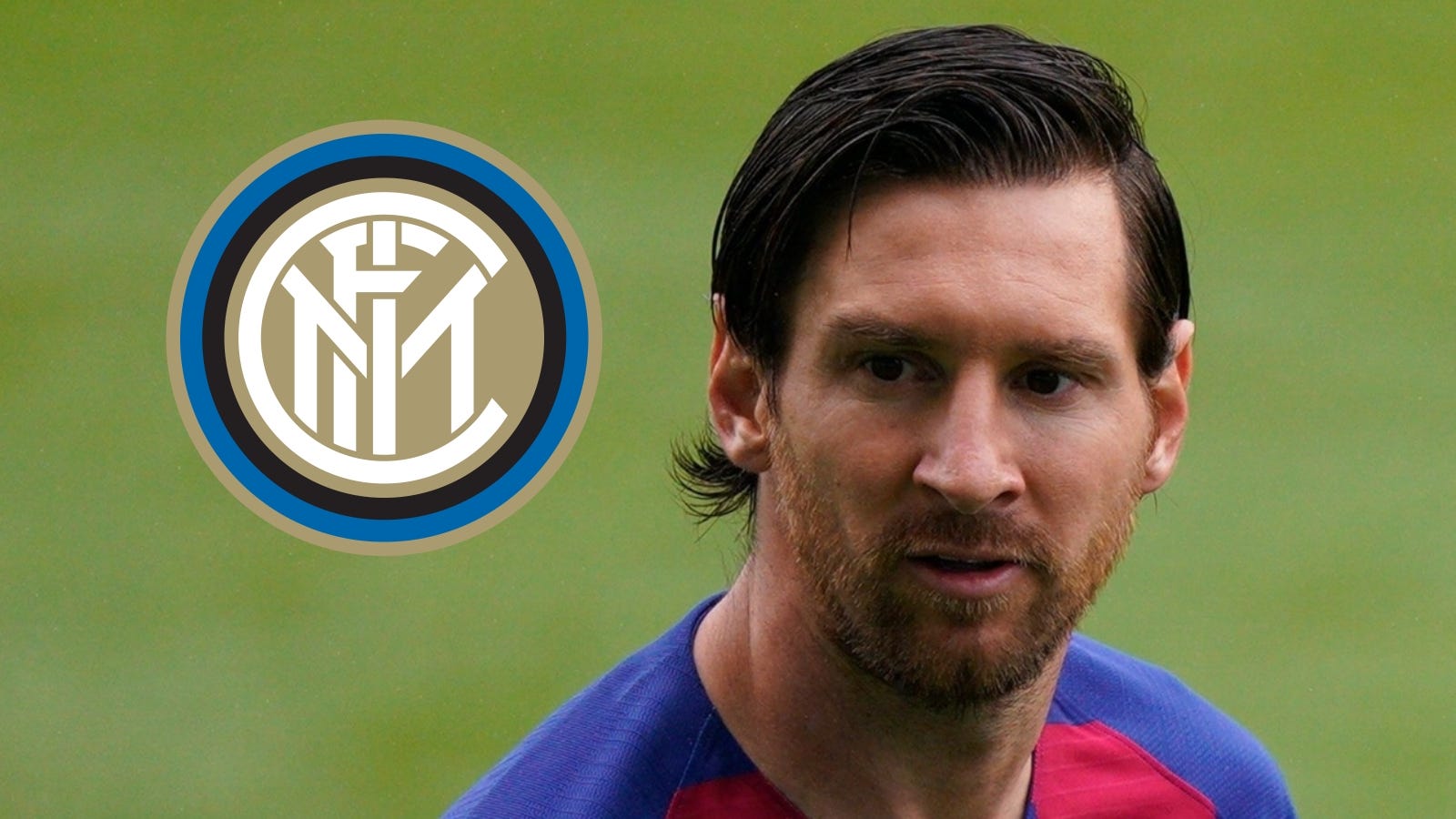 Lionel Messi, Barcelona, Inter badge