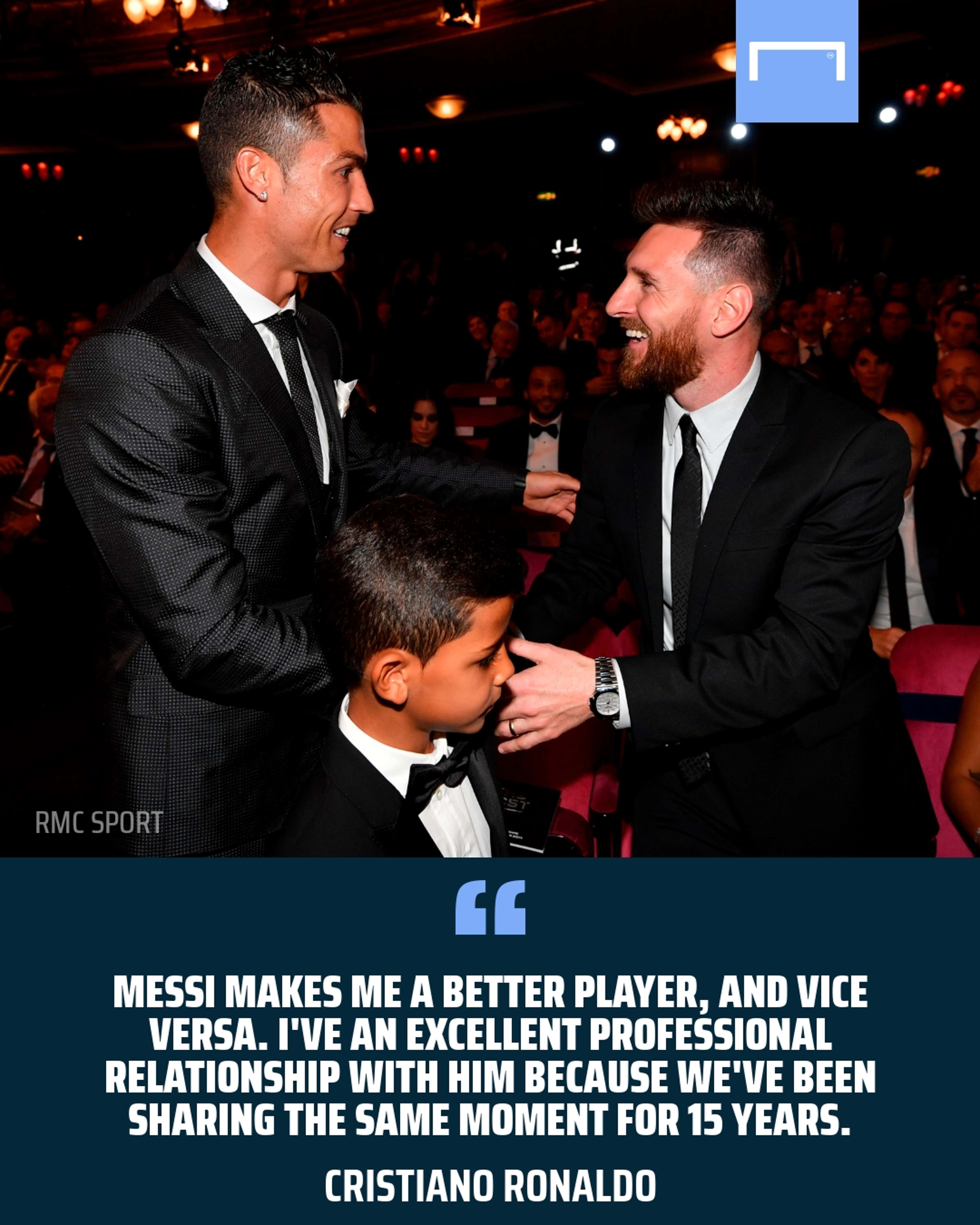 Ronaldo: Messi has made me a better player and vice versa
