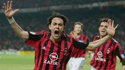 Filippo Inzaghi Milan Olympique Lyon UEFA Champions League 04042006