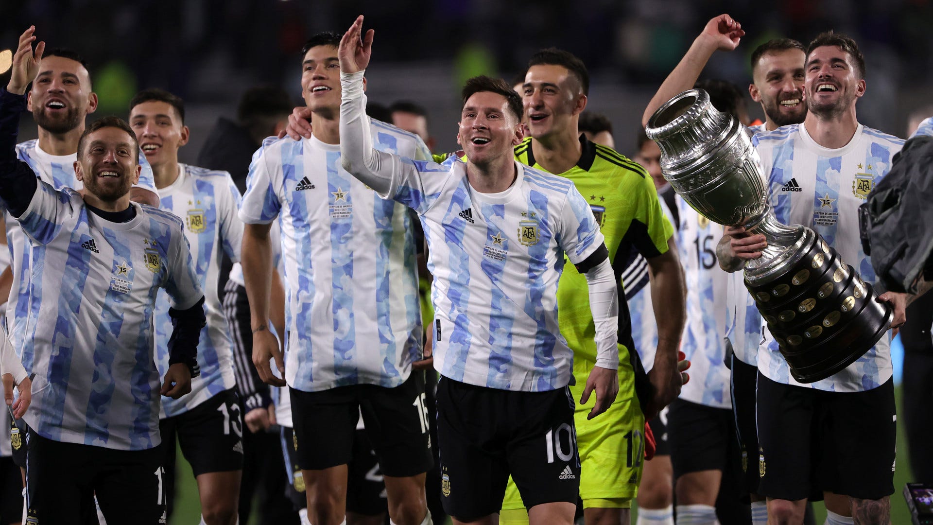 35戦無敗と絶好調 主将メッシ アルゼンチン代表のw杯に自信 決勝に進んだ14年のチームのよう Goal Com 日本