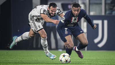 Kylian Mbappe dribble PSG Juventus 2022-23