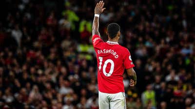 Marcus Rashford wave Manchester United Liverpool 2022-23