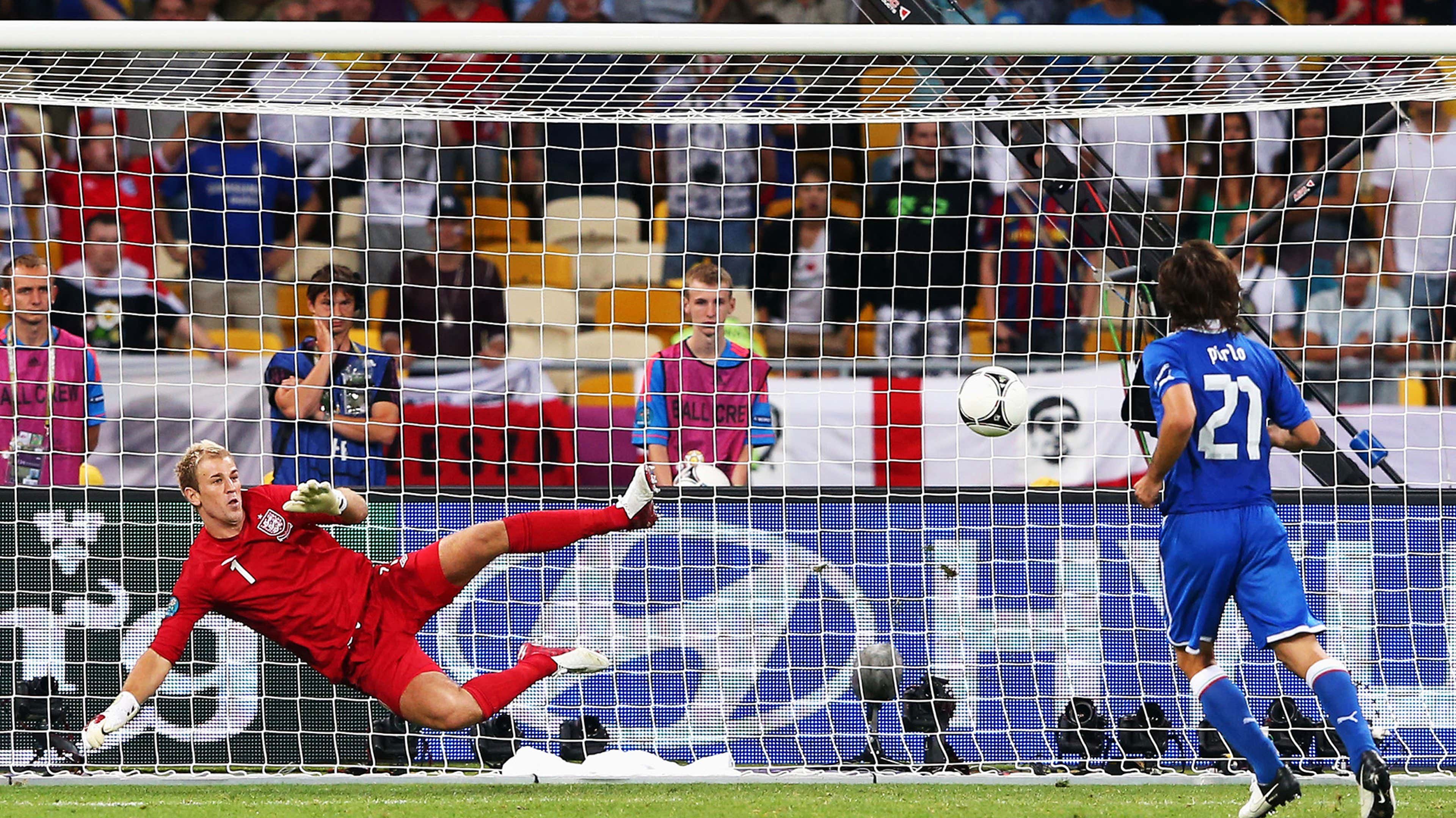 Andrea Pirlo Joe Hart Italy England Euro 2012
