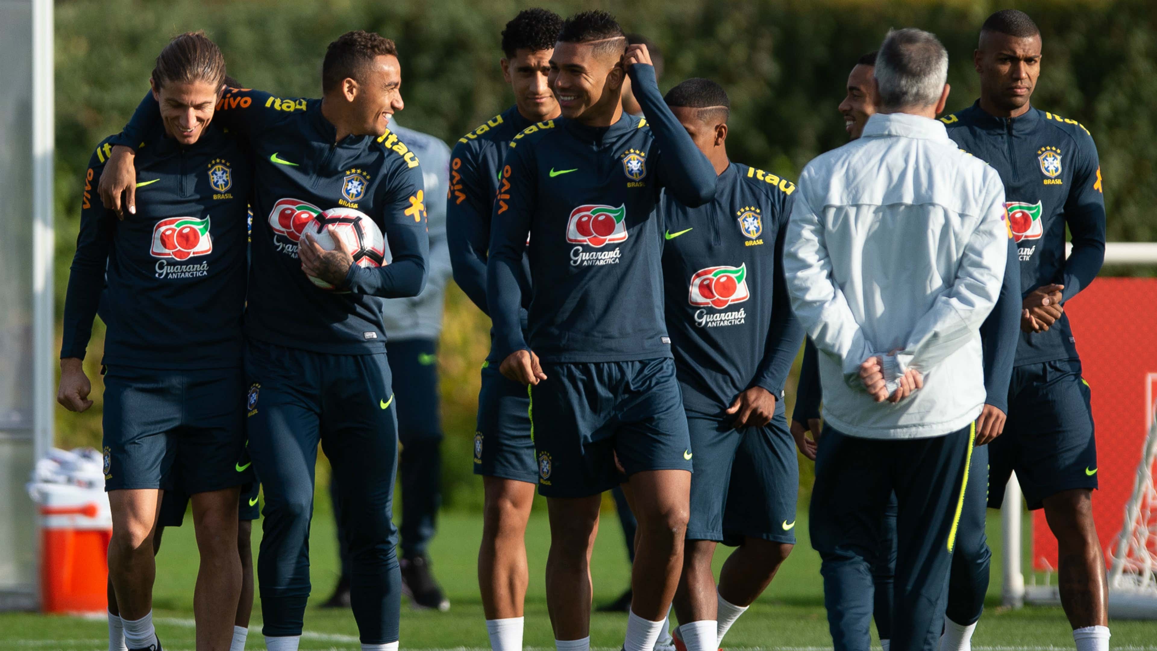 Brazil hit the training ground in London