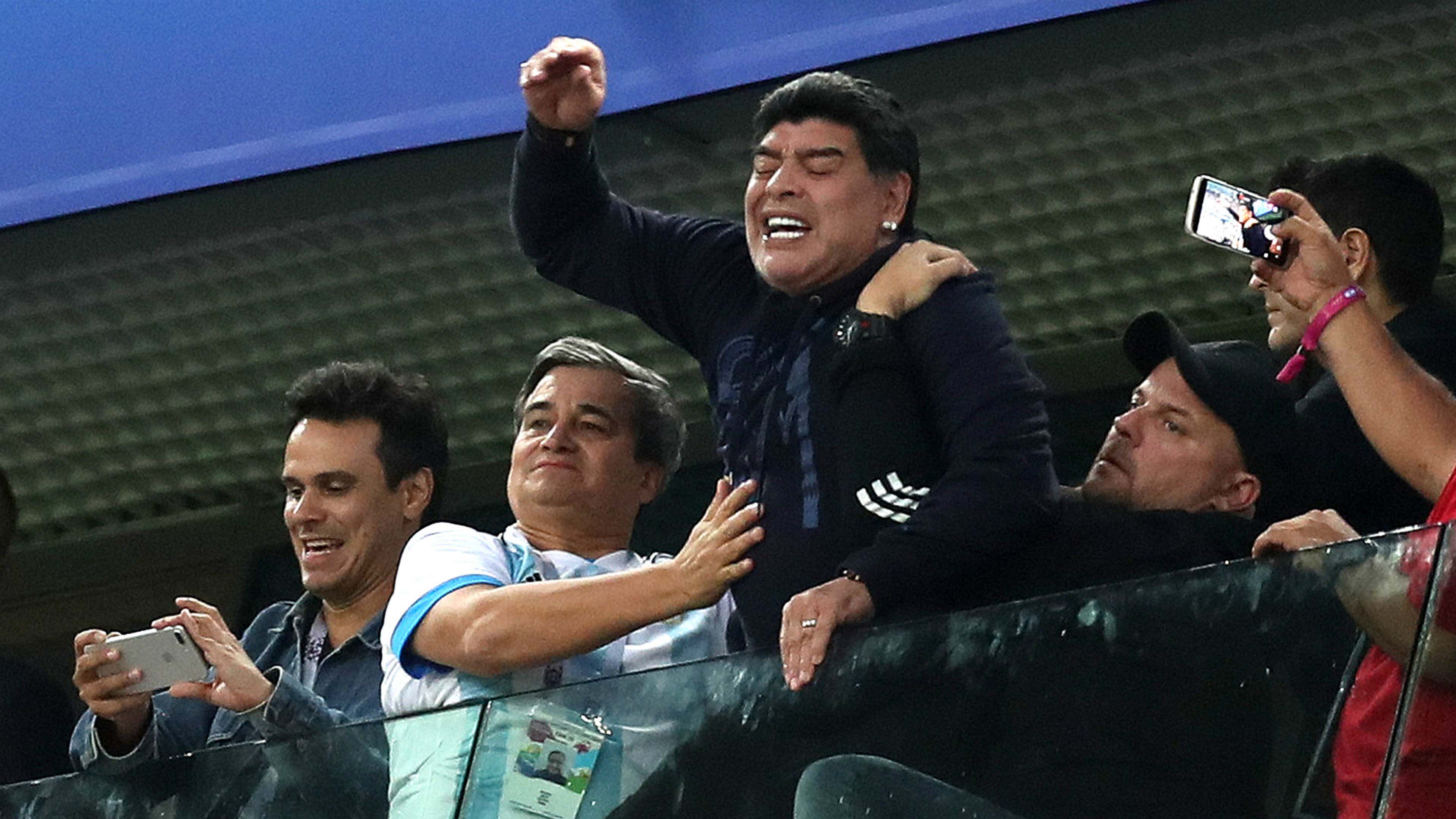 Diego Maradona Nigeria Argentina Group D 2018 World Cup 26062018