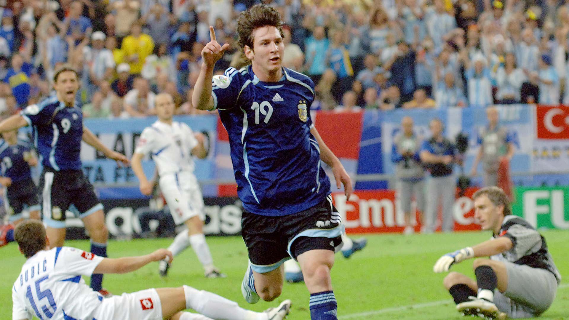 Lionel Messi Argentina Serbia and Montenegro 2006 World Cup