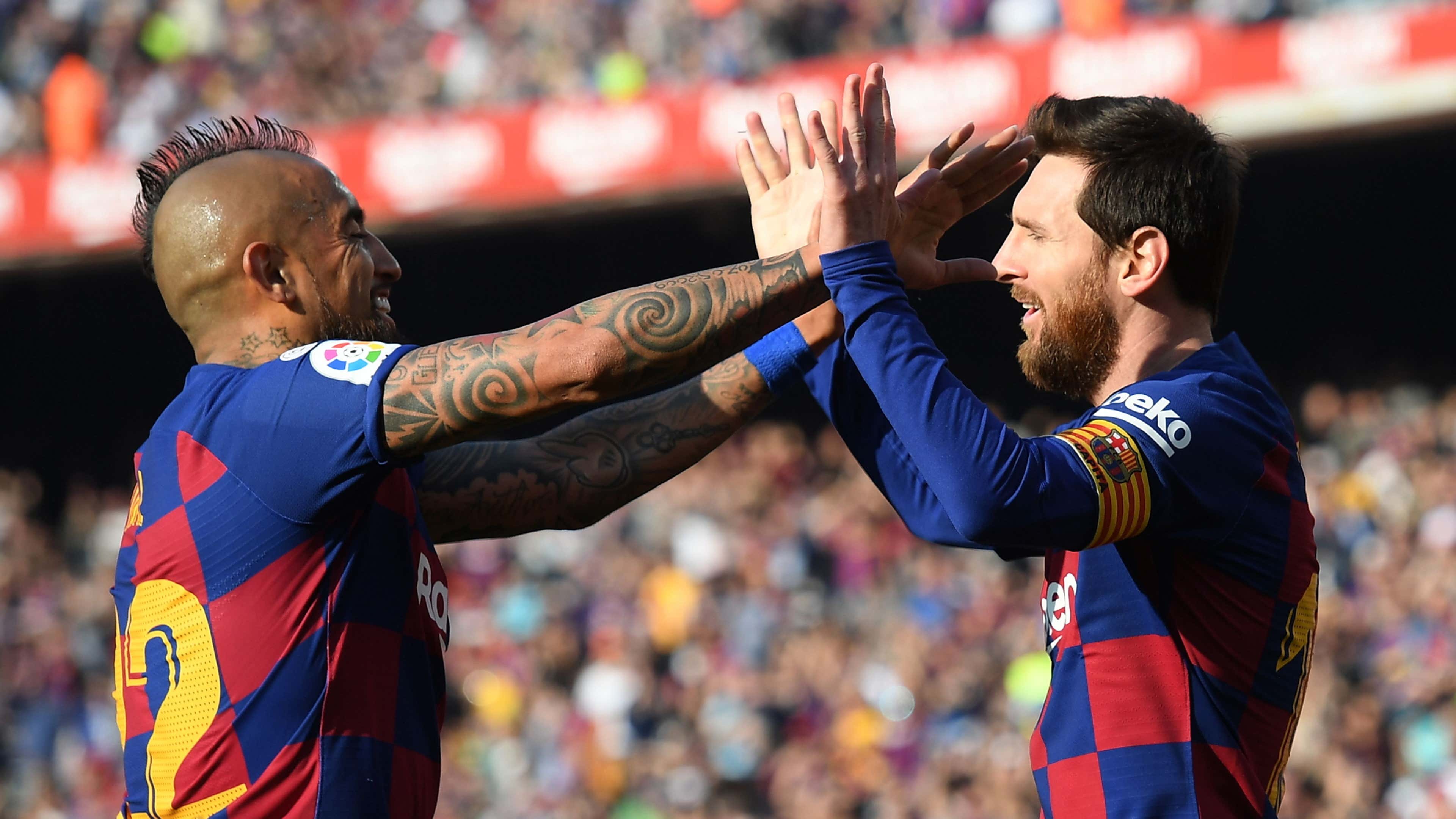 Arturo Vidal, Lionel Messi, Barcelona vs Eibar