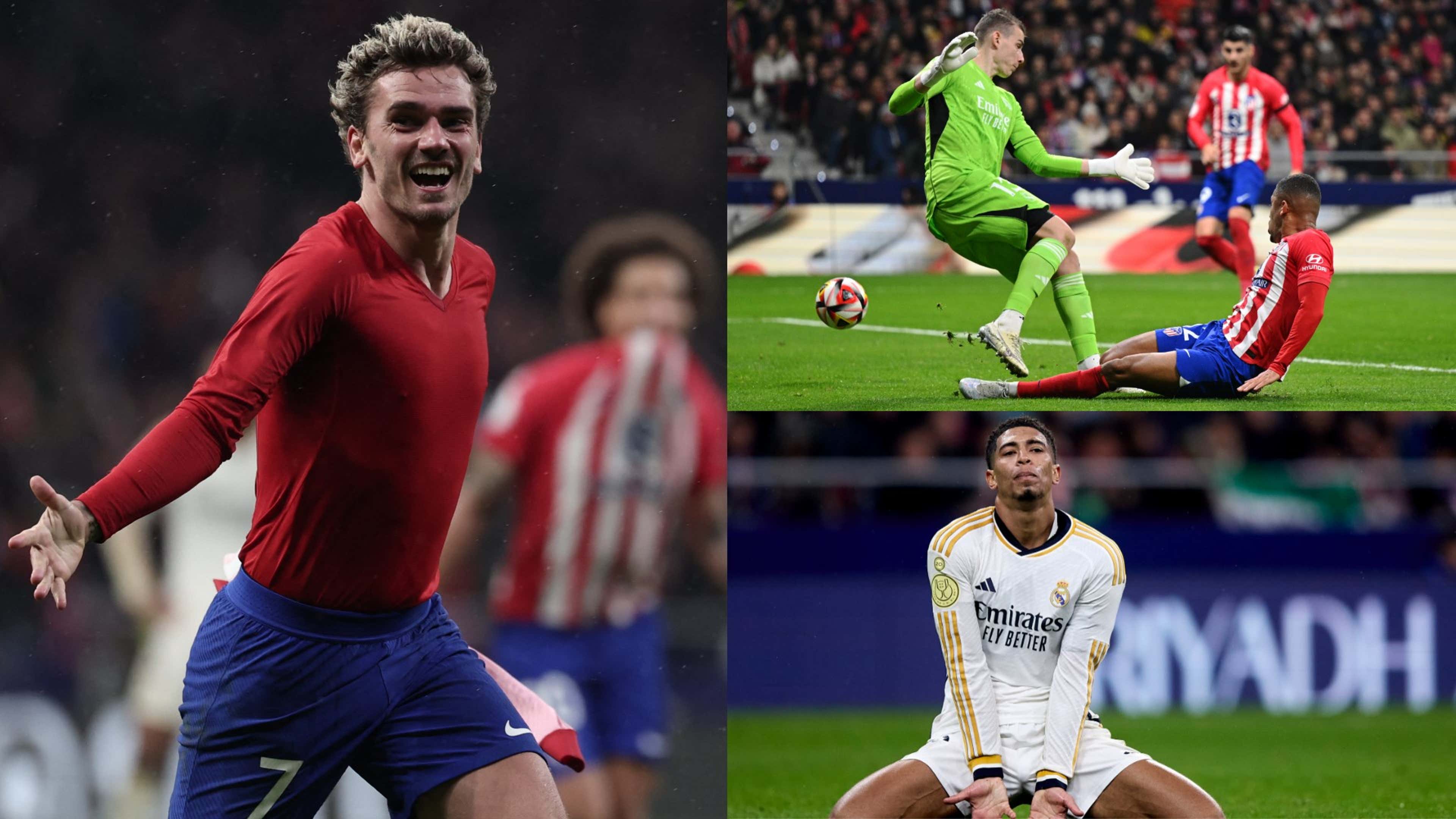 Real Madrid ratings vs Atletico Madrid: Andriy Lunin howler proves costly but Antoine Griezmann has the final word as Los Blancos crash out of Copa del Rey after manic Madrid derby |