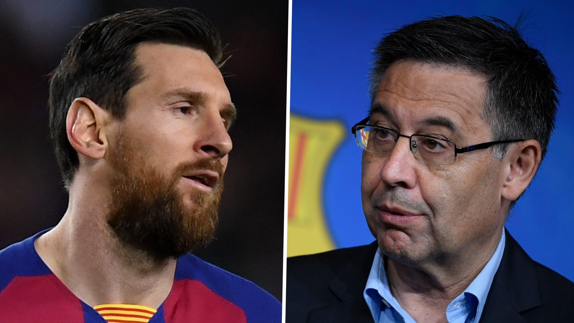 Lionel Messi Josep Maria Bartomeu Barcelona 2019-20 GFX