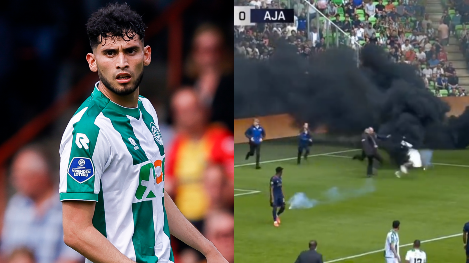 Ricardo Pepis Groningen see match against Ajax abandoned after protesting fans throw smoke bombs onto pitch Goal US