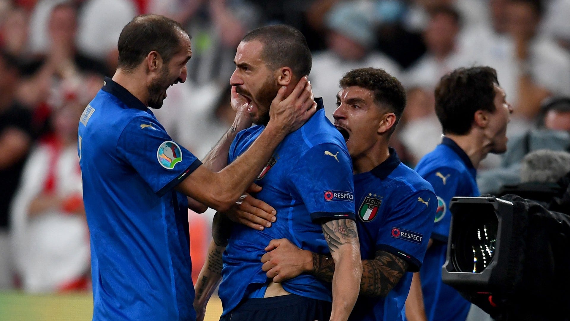 Leonardo Bonucci Giorgio Chiellini Italy vs England Euro 2020 final