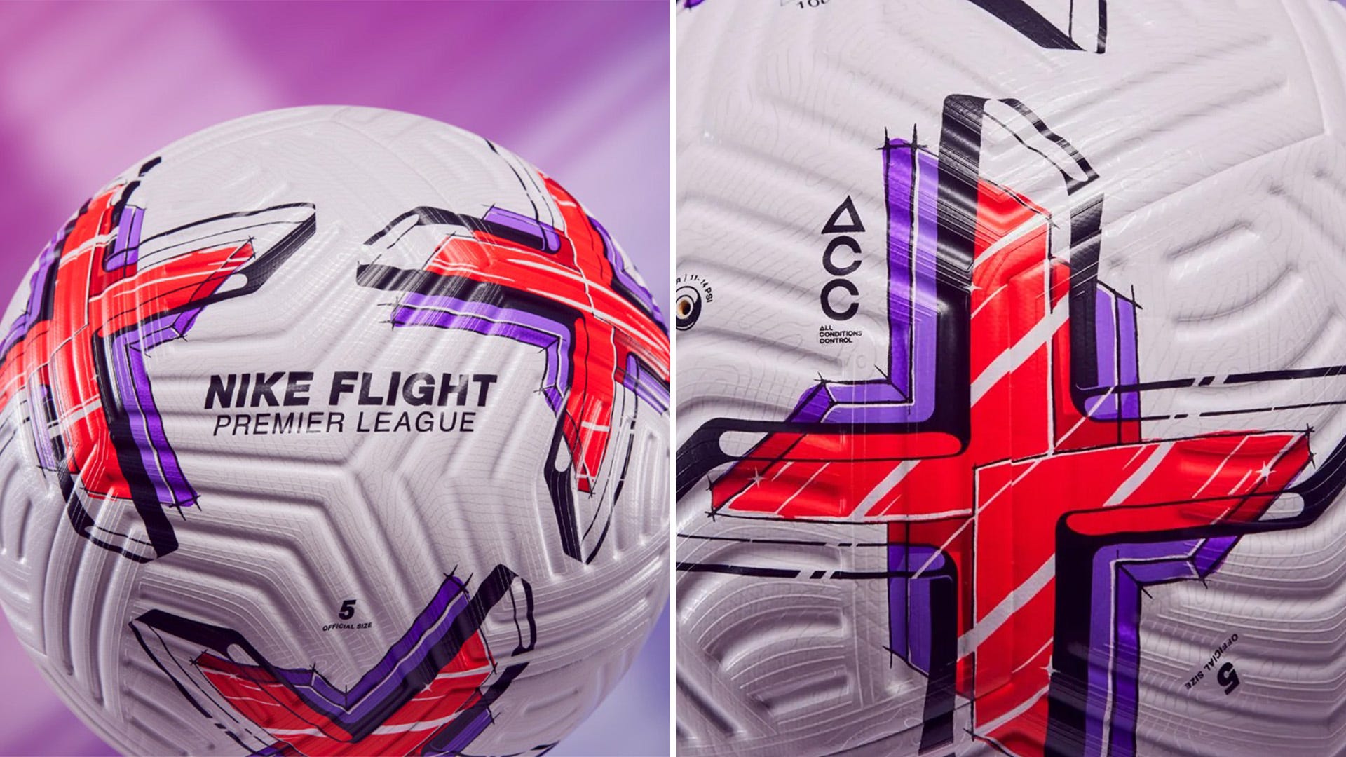 Ballon Nike Flight Premier League 2022/23, 30 ans de foot anglais avec Nike