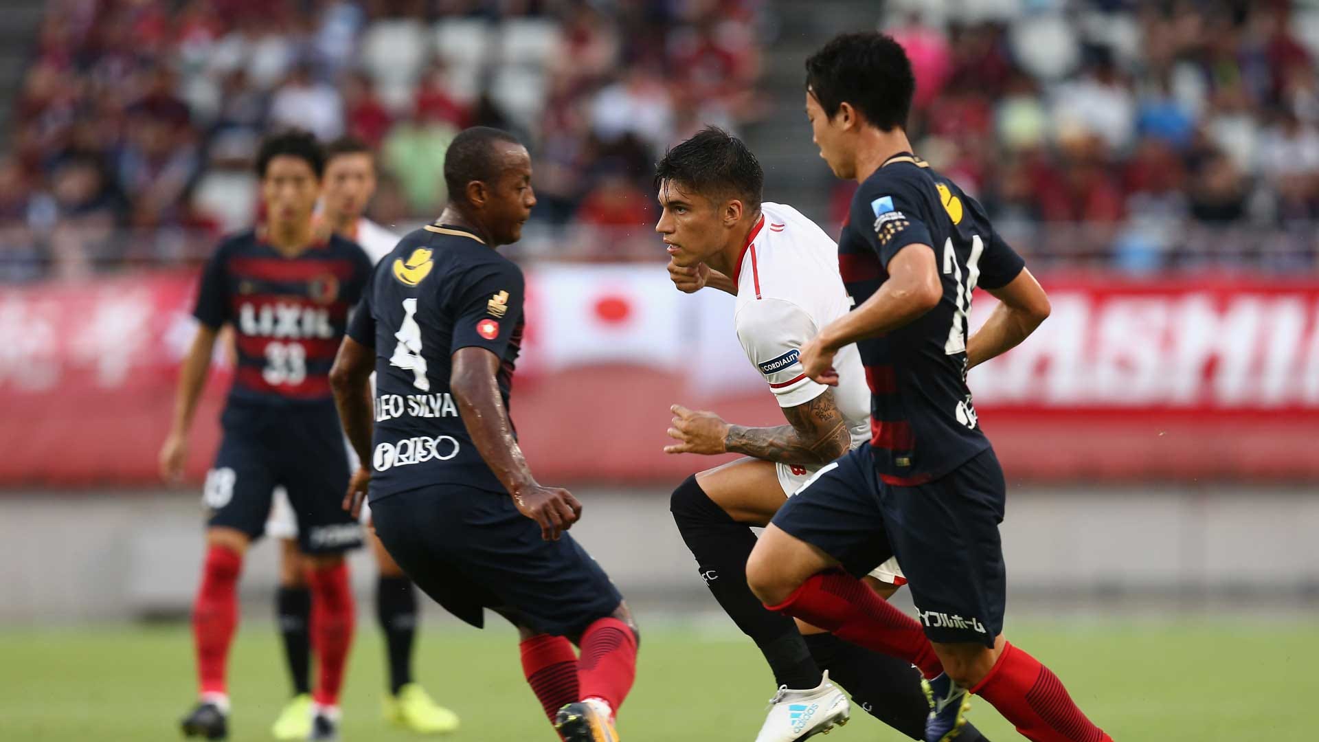 途中出場のfw鈴木優磨が2ゴール 鹿島がセビージャを2 0で下す Goal Com 日本