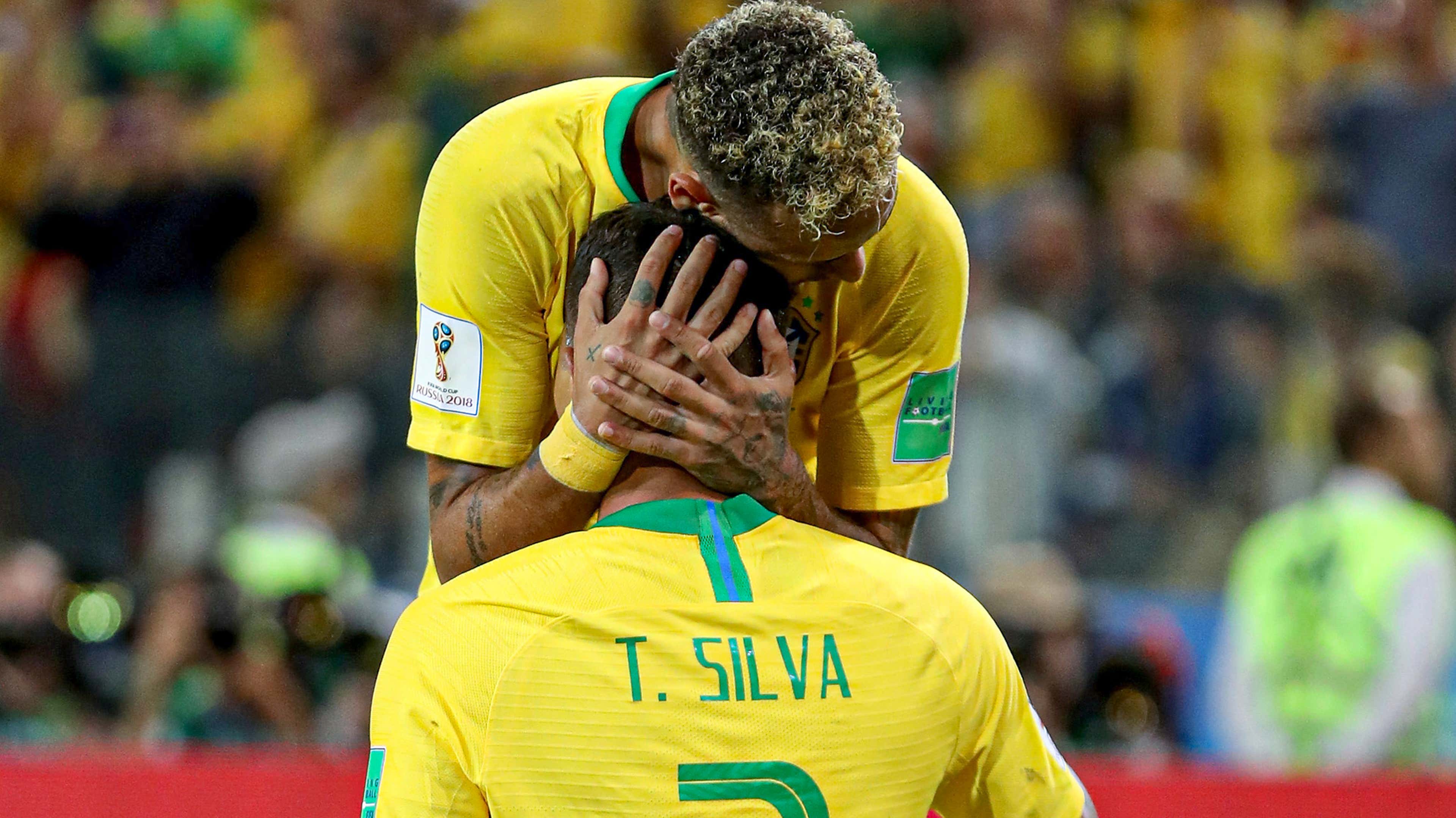 Neymar Thiago Silva Brazil