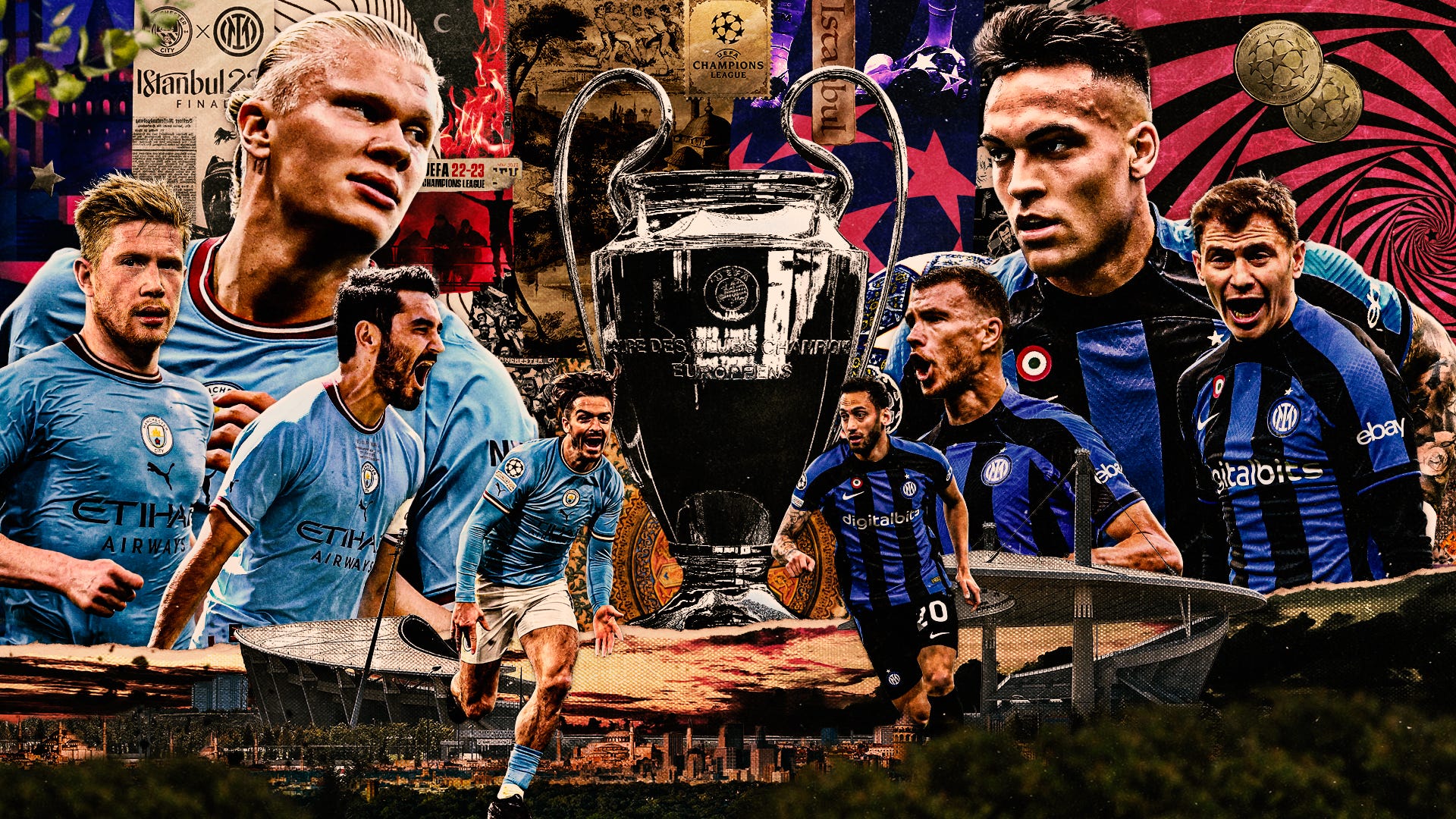 Manchester City vs Inter Milan Lineups and LIVE updates