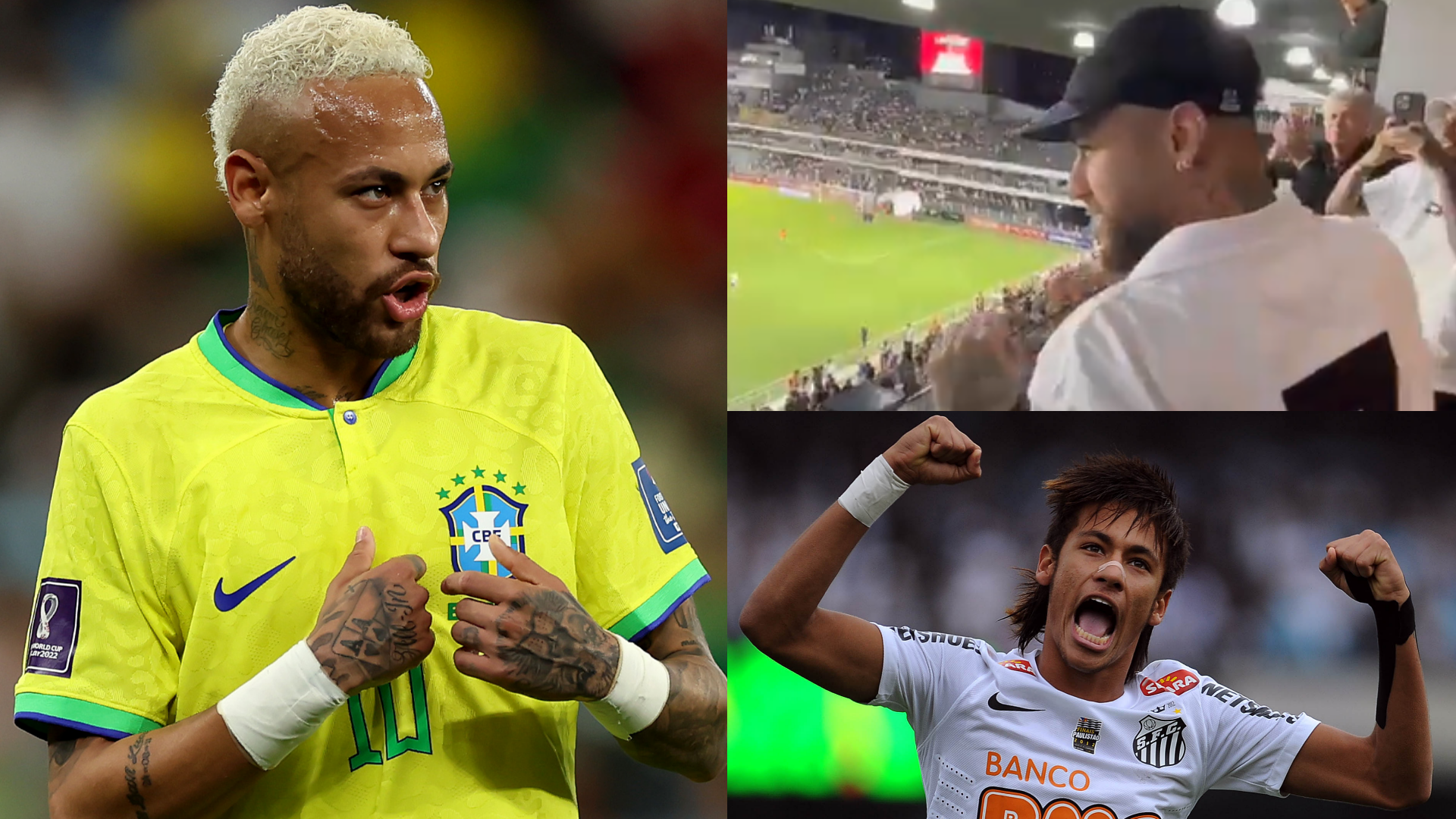 MIRA: ¡Neymar regresa al Santos!  La estrella del PSG envía un mensaje de «Volveré» a su ex club después de ver un partido en Brasil